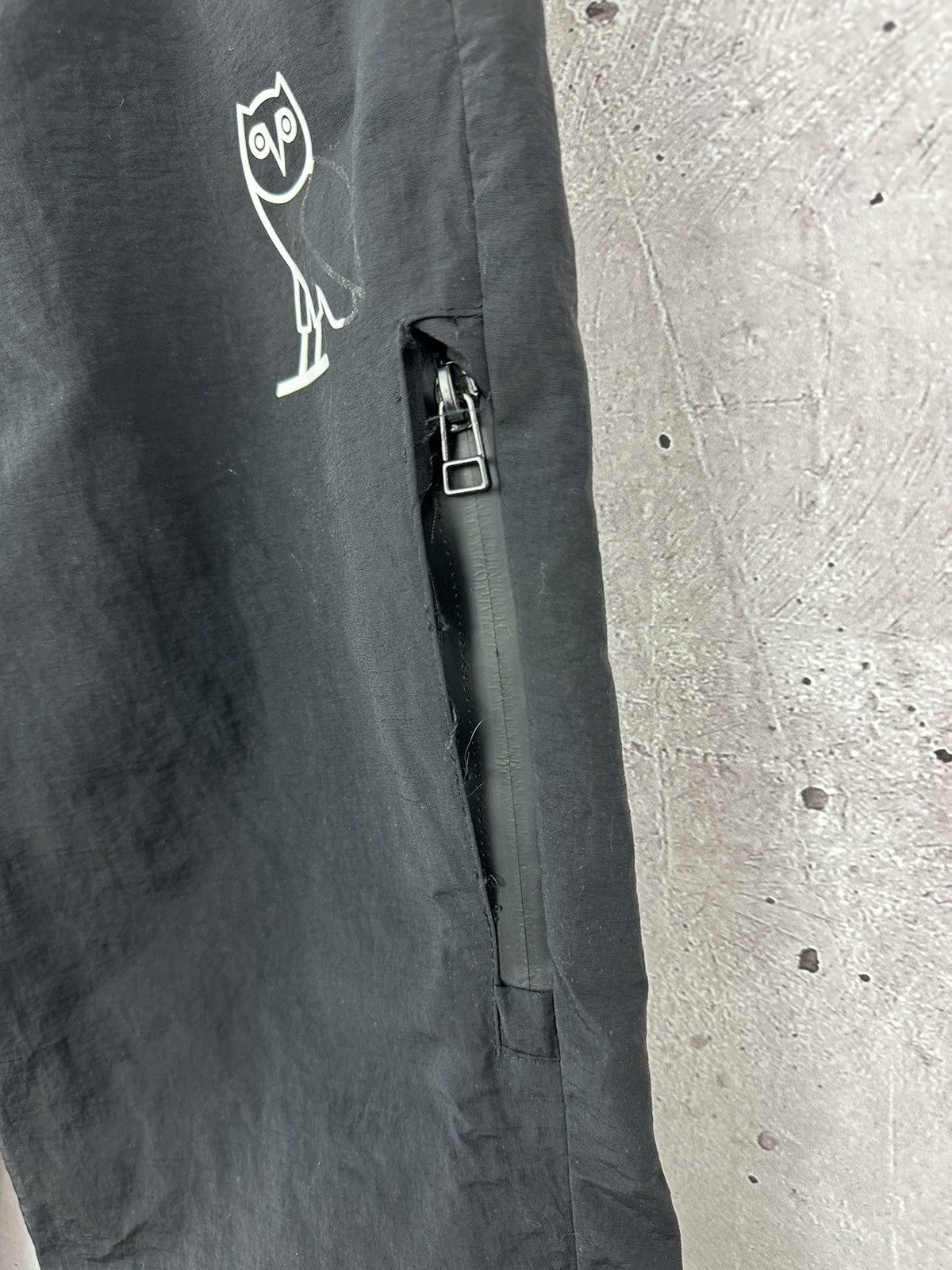 Drake × October's Very Own OVO October’s Very Own Black Nylon Joggers Pants Size US 30 / EU 46 - 3 Thumbnail