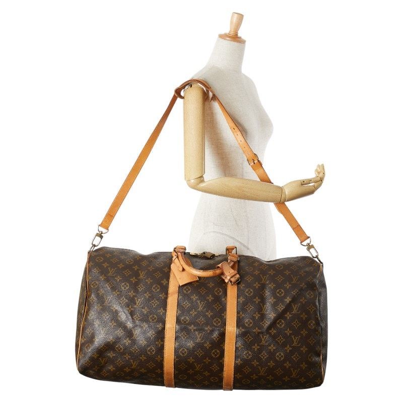 Louis Vuitton Louis Vuitton Monogram Keepall Bandouliere 60 Boston Bag Size ONE SIZE - 14 Thumbnail