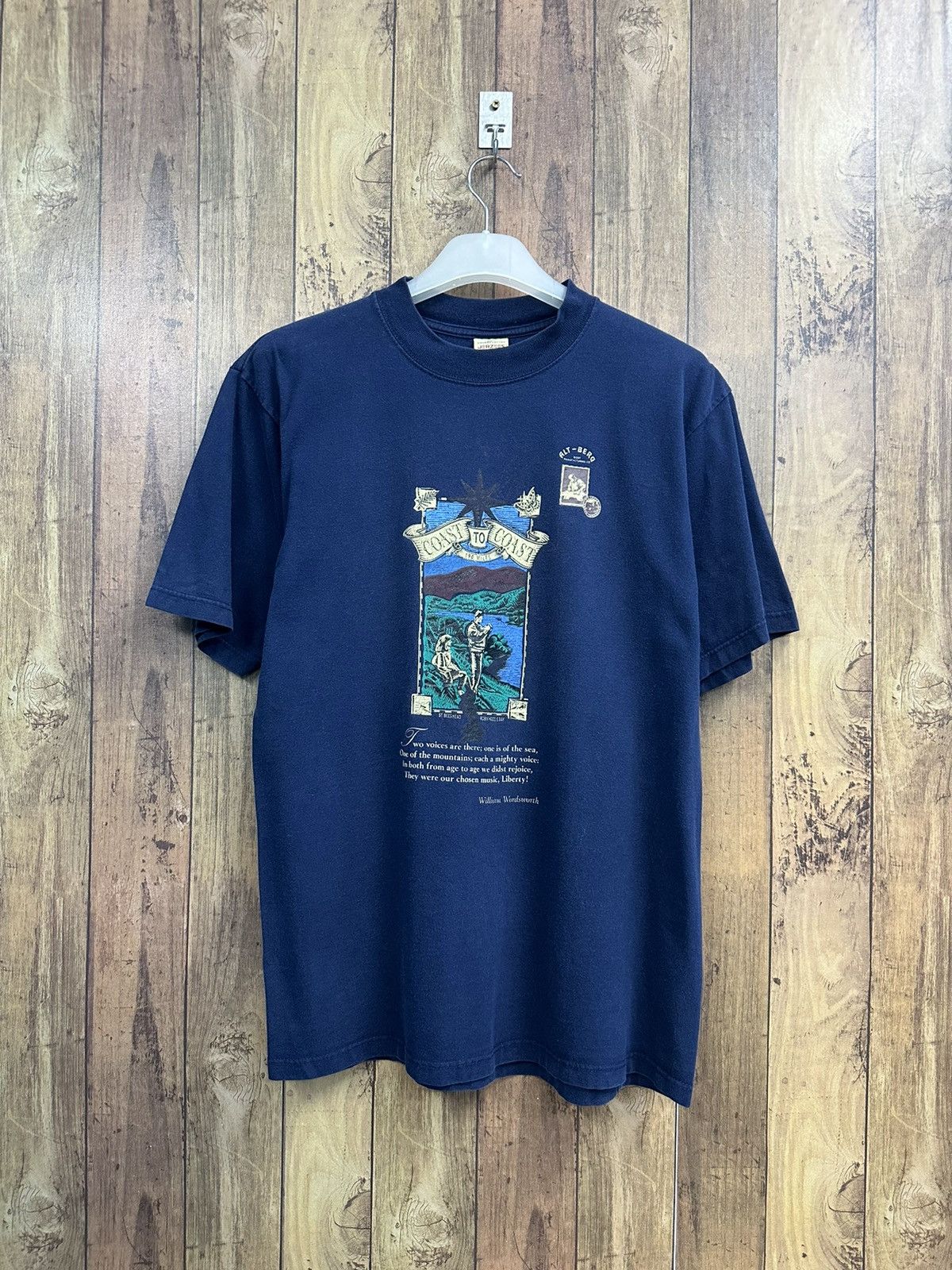 Vintage Vintage William Wordsworth Art Jerzees Made In Scotland A253 Size US S / EU 44-46 / 1 - 1 Thumbnail