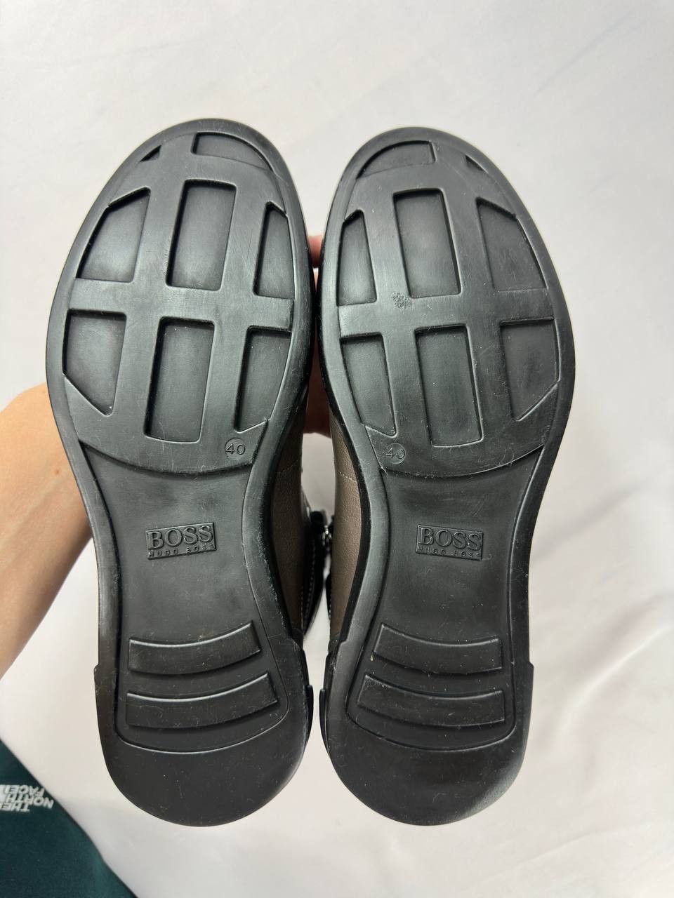 Hugo Boss VTG Hugo Boss Hunters Leather High Top Lace Up Sneakers Size US 7 / EU 40 - 13 Thumbnail