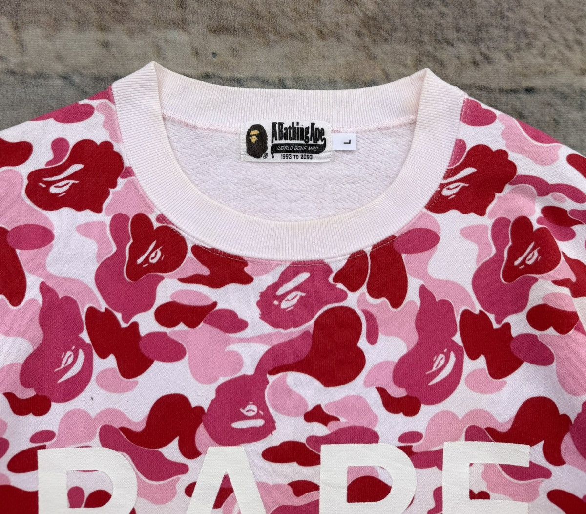 Bape BAPE ABC Camo Crewneck Pink Mens Size US L / EU 52-54 / 3 - 16 Thumbnail
