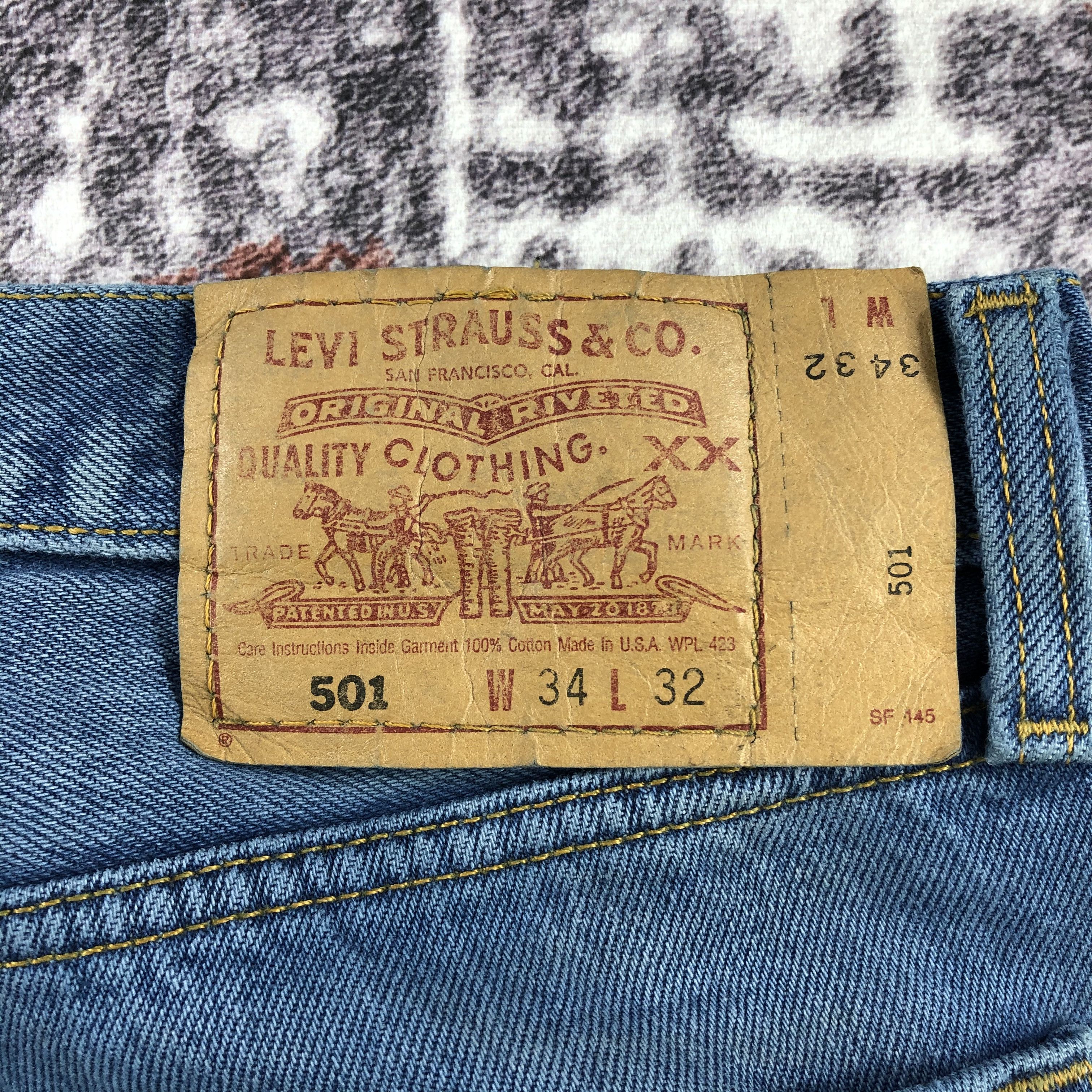 Levi's × Vintage 90s Vintage Blue Wash Levis 501 Jeans-JM2275 Size US 33 - 5 Thumbnail