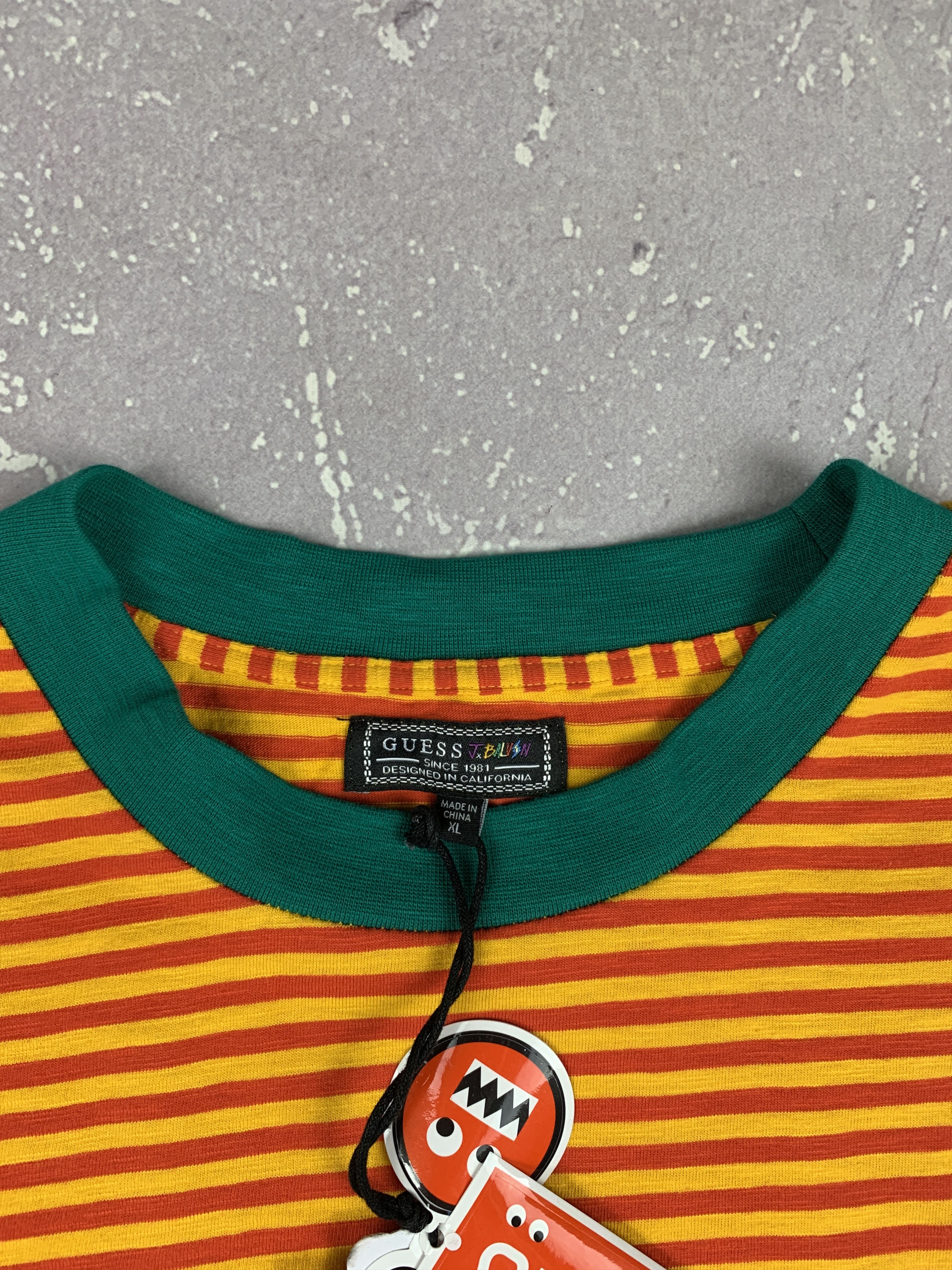 Guess × J Balvin GUESS x J Balvin Vibras Tour Striped Long Sleeve Shirt Size US XL / EU 56 / 4 - 6 Thumbnail