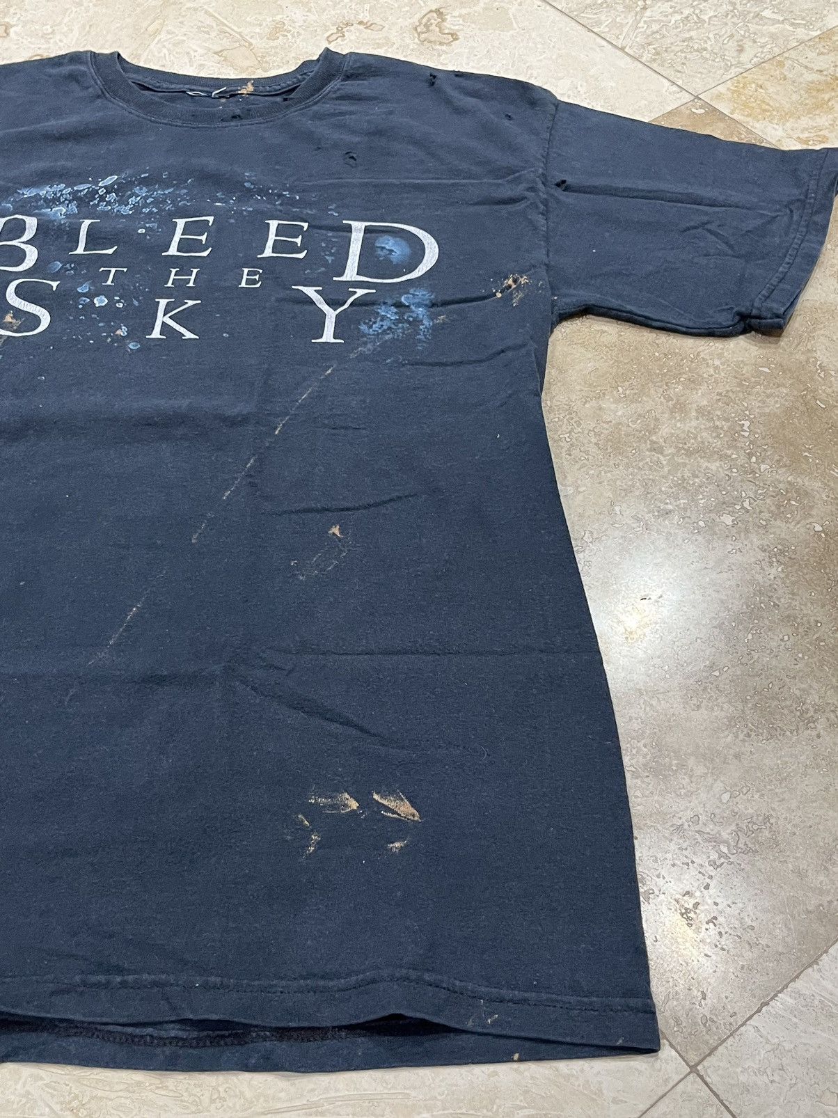 Band Tees Y2K Thrashed Metal Band Tee Bleed The Sky Size US M / EU 48-50 / 2 - 8 Thumbnail