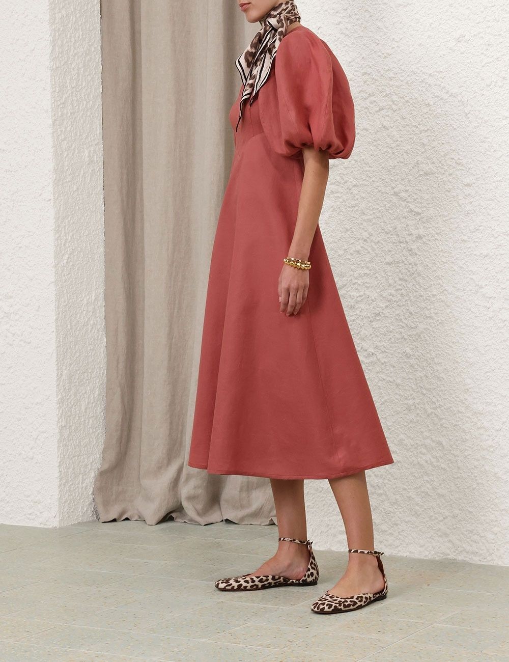 Zimmermann oc11z0825 Midi Day Dress in Lipstick Size M / US 6-8 / IT 42-44 - 8 Thumbnail