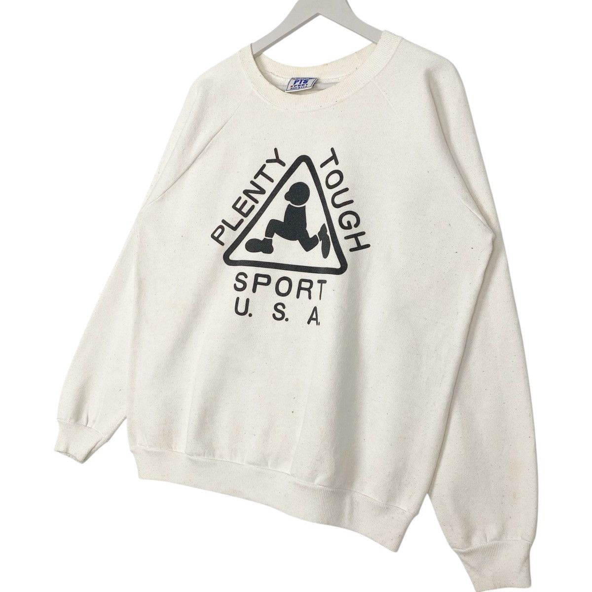 Vintage Vintage 90s Plenty Though Sports Sweatshirt Crewneck White Size US L / EU 52-54 / 3 - 2 Thumbnail