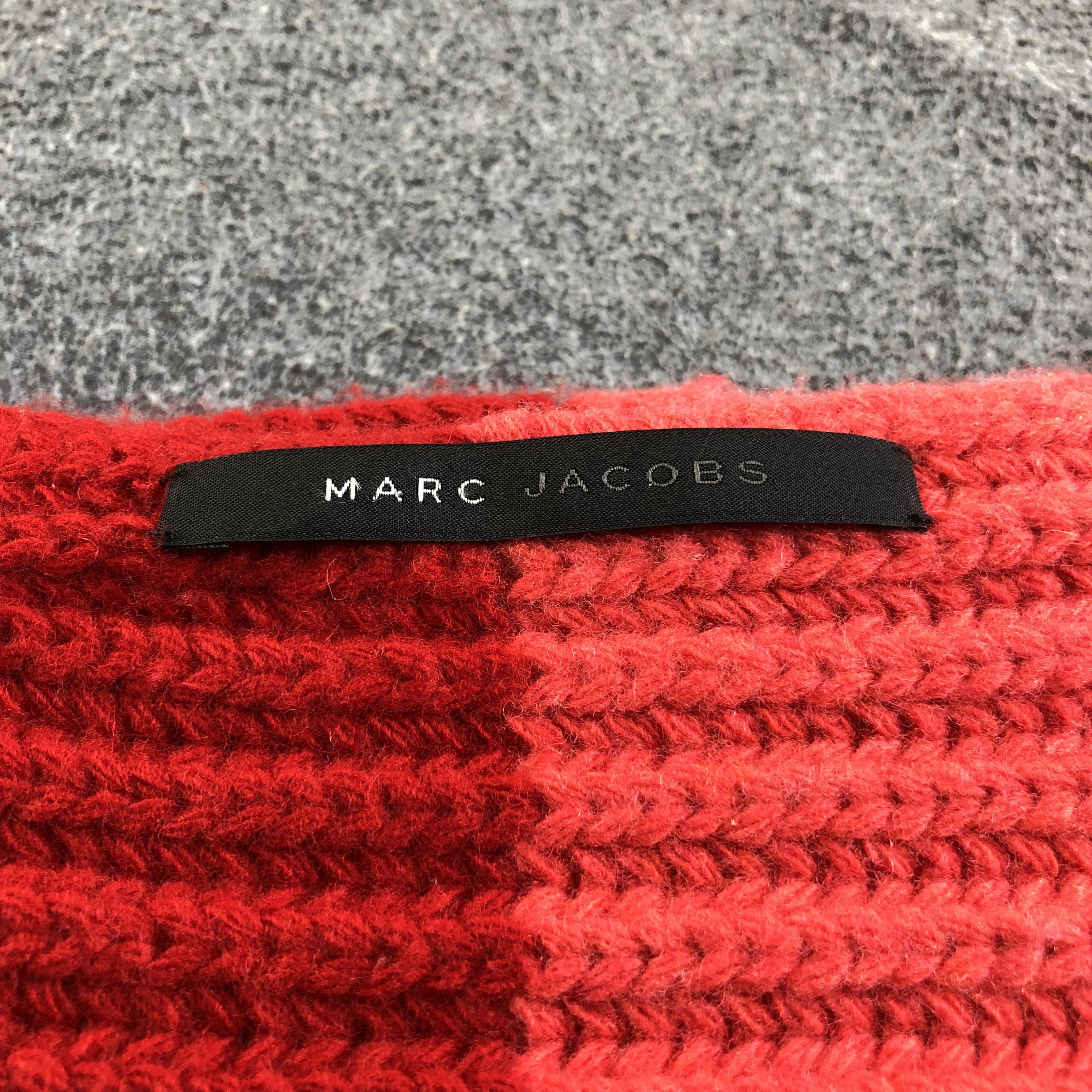 Marc Jacobs Marc Jacobs Oversized Wool Scarf Muffler V1813 Size ONE SIZE - 4 Thumbnail