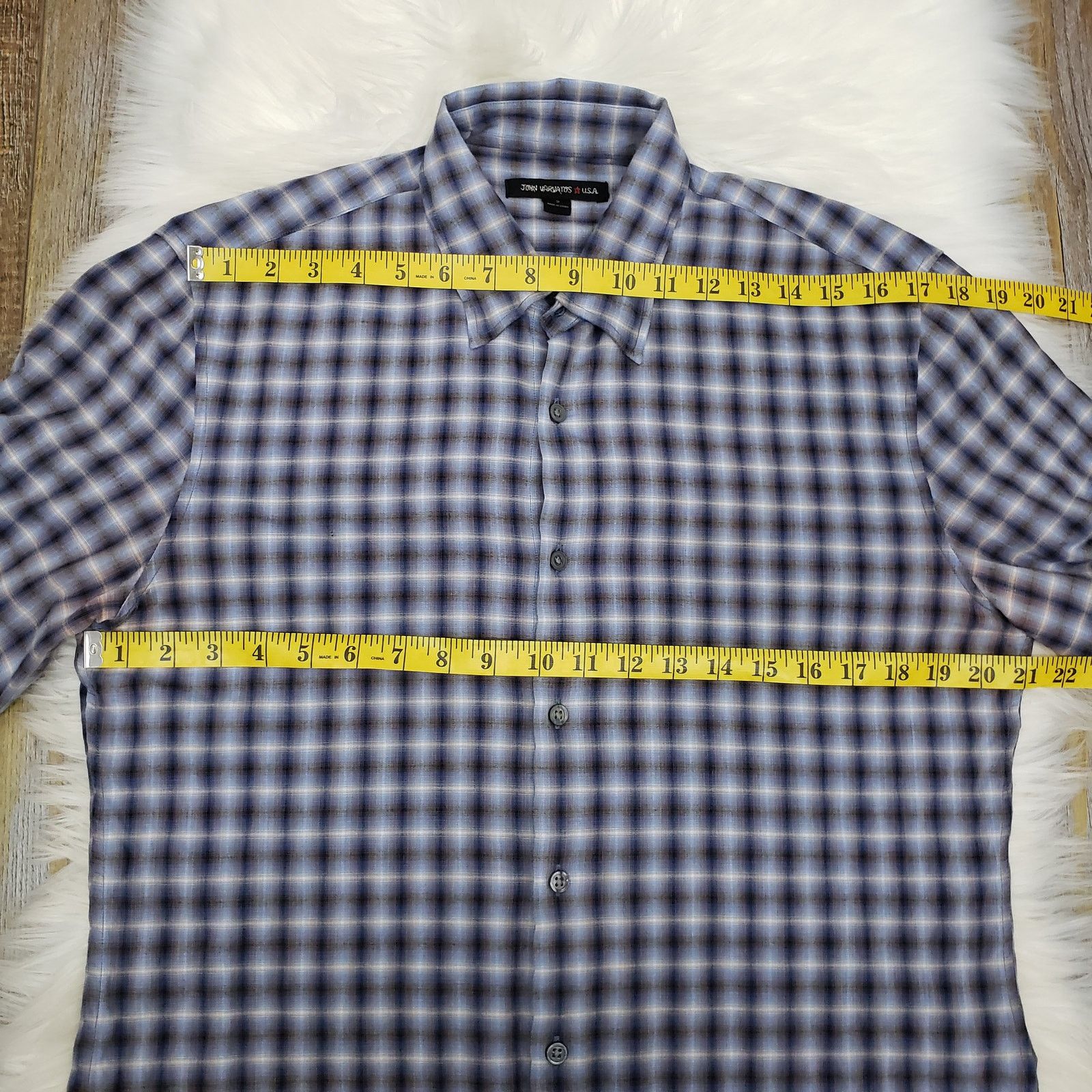 John Varvatos John Varvatos Star USA Shirt Long Sleeve Slim Peace logo S Size US S / EU 44-46 / 1 - 12 Thumbnail