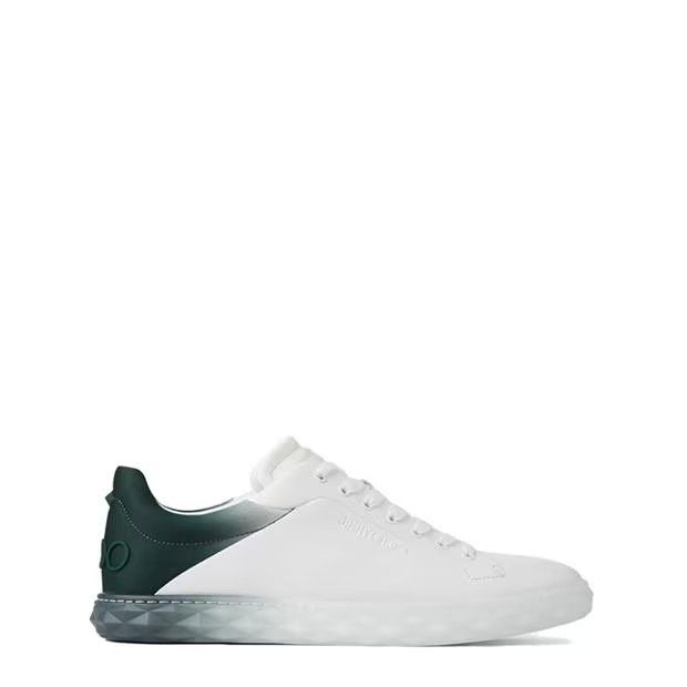 o1g2r1mq0524 Diamond Light Ombres in White & Dark Green