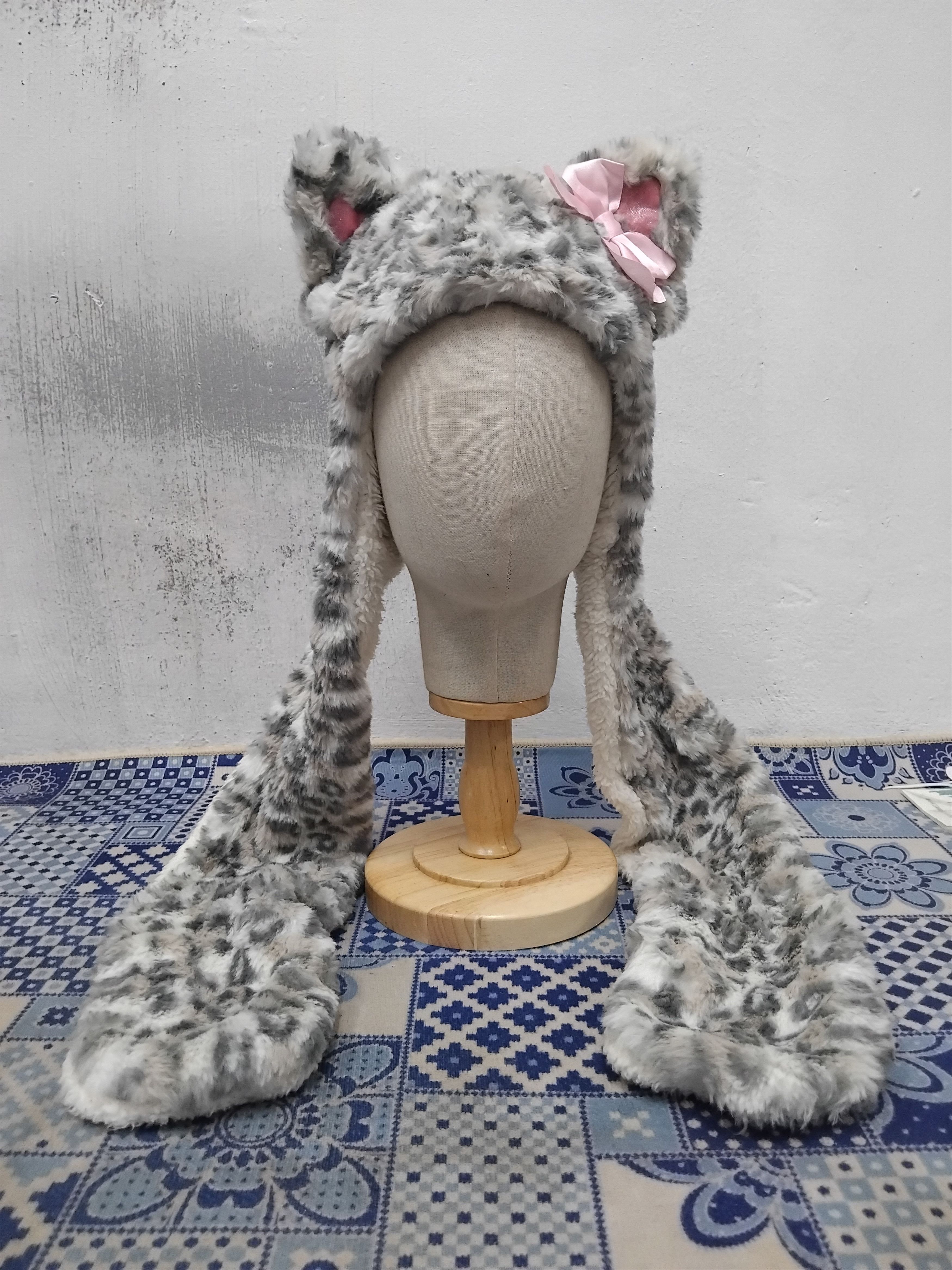 Japanese Brand 💥Claires kitty grey hat Size ONE SIZE - 4 Thumbnail