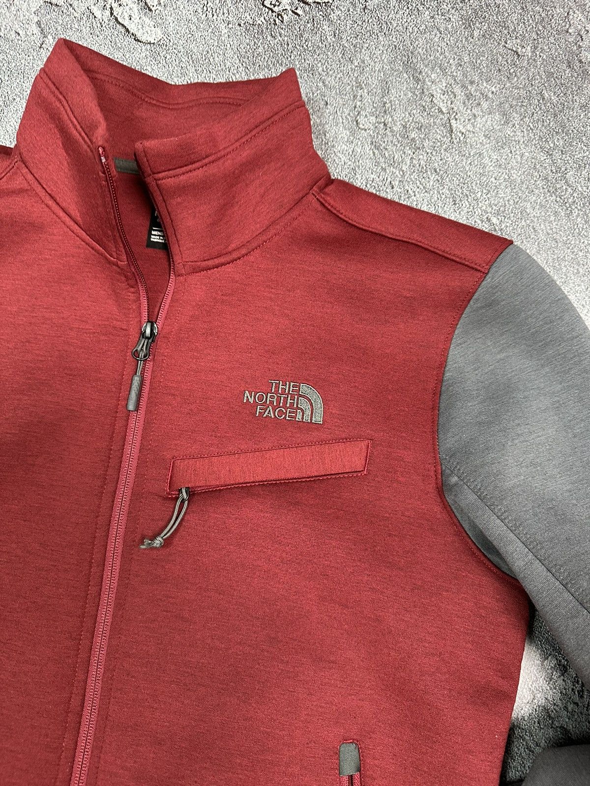 The North Face × Vintage Vintage The North Face Soft Shell Jacket Men M size Red Grey Size US M / EU 48-50 / 2 - 4 Thumbnail