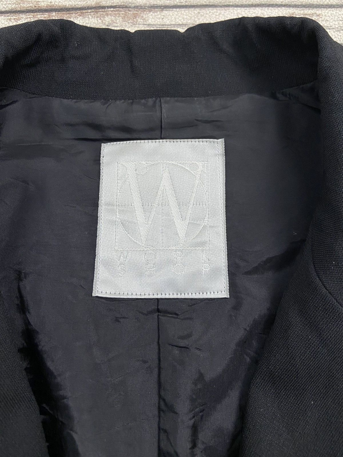 Vintage × Y's × Yohji Yamamoto Vintage 90s Workshop By Yohji Yamamoto Light Blazer Black Size 40L - 6 Thumbnail