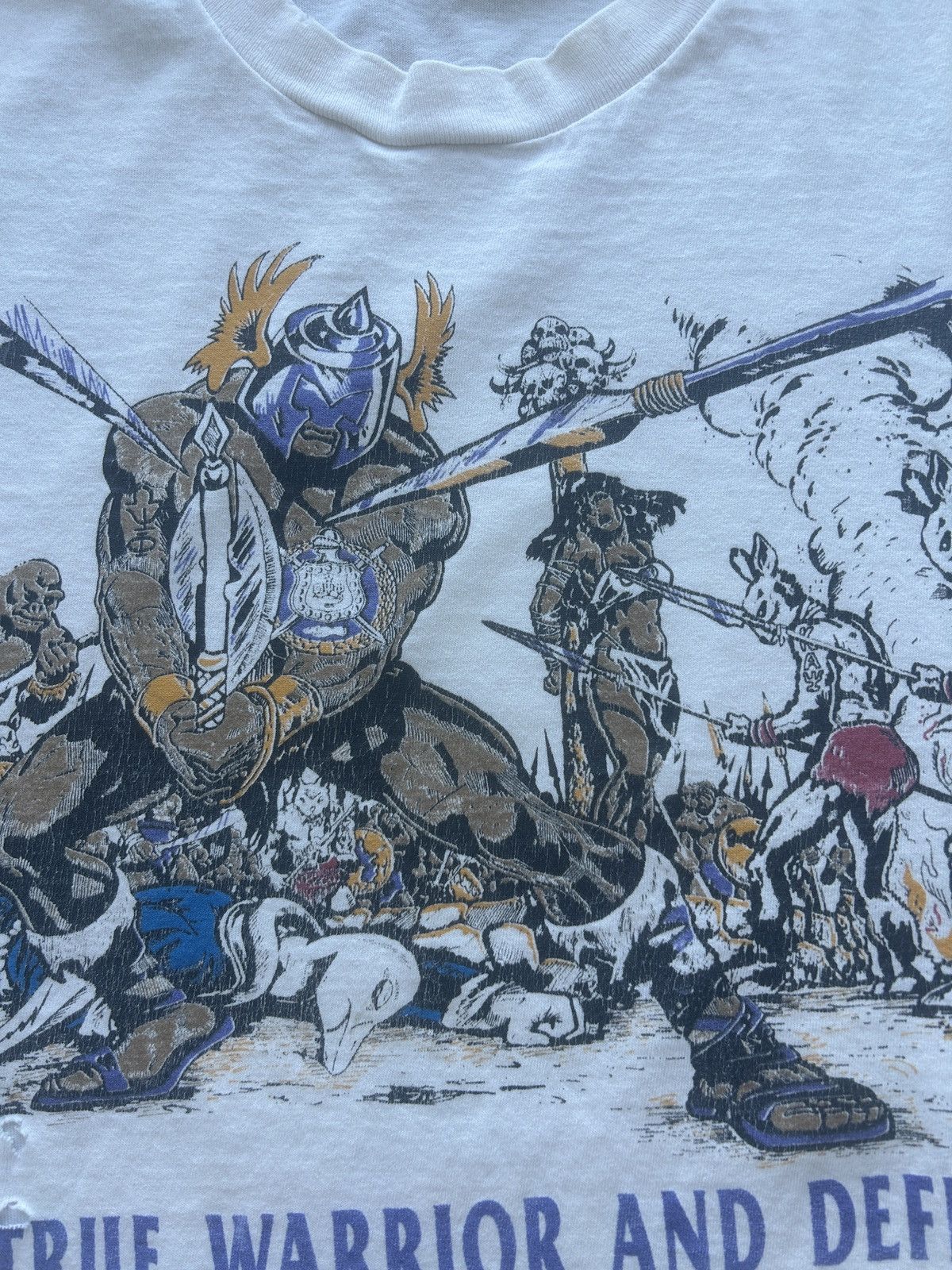 Vintage Crazy Vintage 90s Frat Graphic Tee Size US XXL / EU 58 / 5 - 4 Thumbnail