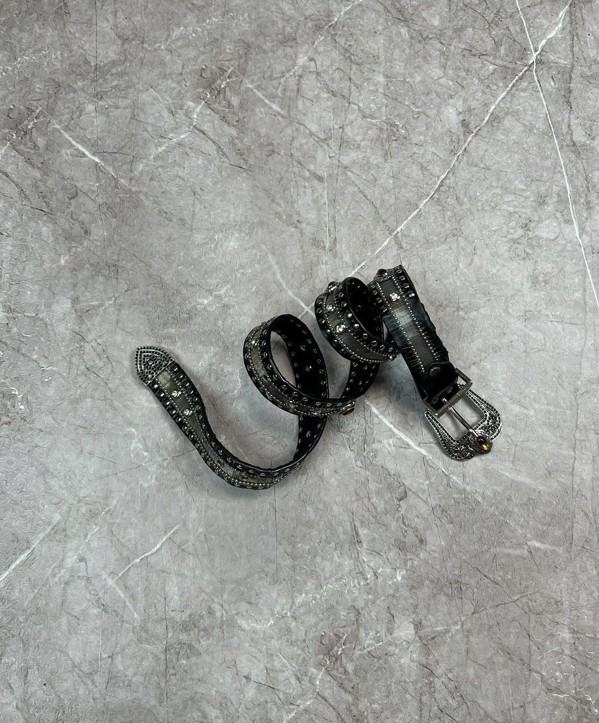 Hysteric Glamour Vintage Belts Y2K Bb.Simon Style Punk leather belt Japanese Size ONE SIZE - 1 Thumbnail