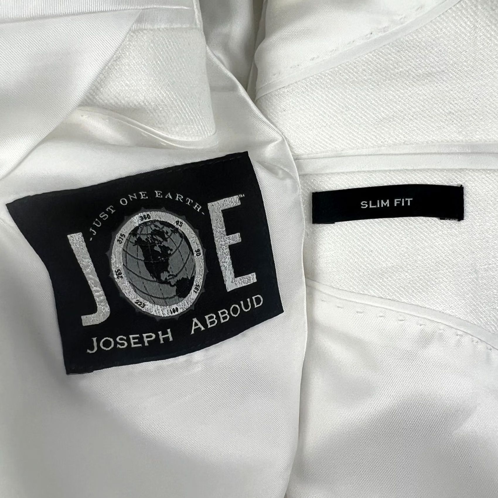 Joseph Abboud Joseph Abboud Sport Coat Blazer 46R Slim Mens White Jacket NWT Size 46R - 7 Thumbnail