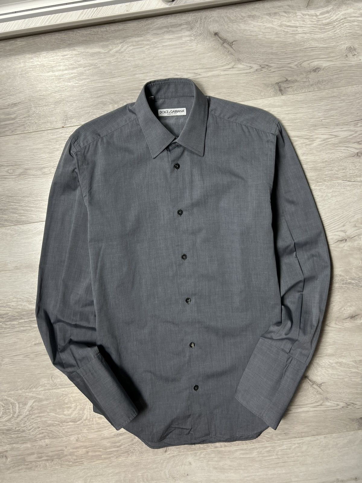 Dolce & Gabbana Dolce & Gabbana Button Up Long Sleeve Shirt (Cufflinks) Size US M / EU 48-50 / 2 - 1 Thumbnail