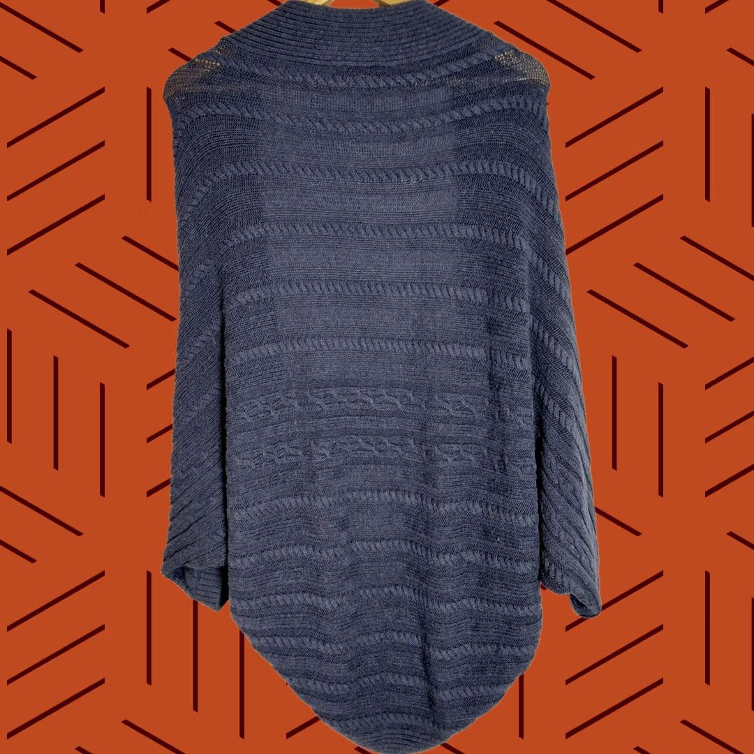 Banana Republic BANANA REPUBLIC Cardigan Adult M Blue Cotton Wool Blend Knit Long Sleeve Solid Casual Travel Size M / US 6-8 / IT 42-44 - 1 Thumbnail