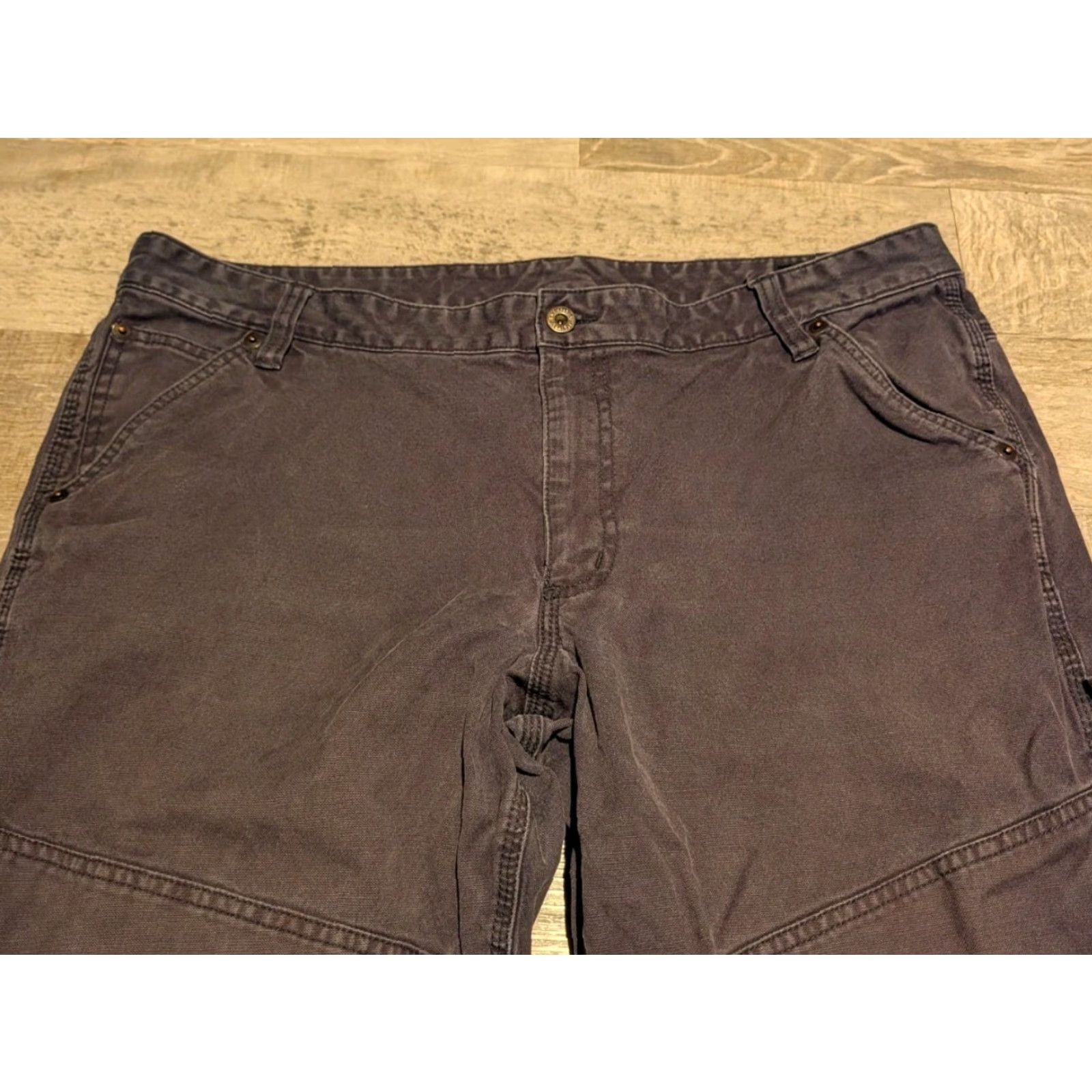 Filson CC Filson Women's Workwear Double Knee Pants Blue Canvas Size 16 Regular Straight Leg Size 38" / US 16 / IT 52 - 3 Thumbnail