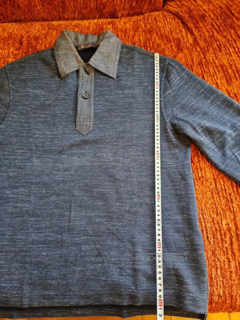 Loro Piana Loro Piana Men's Polo Shirt with Collar, Long Sleeve Size US XS / EU 42 / 0 - 7 Thumbnail