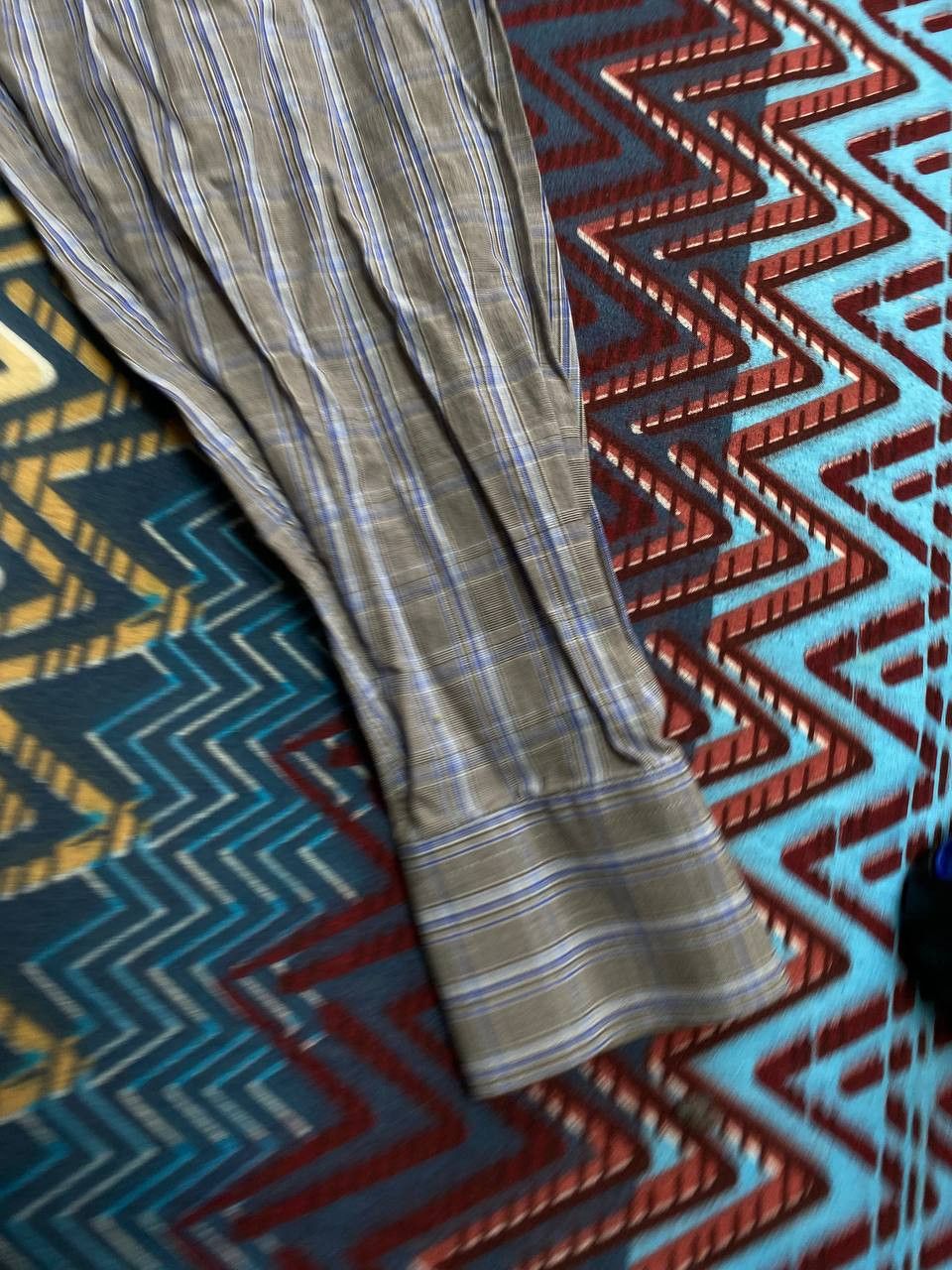 Vintage × Yves Saint Laurent Yves Saint Laurent YSL Mens Long Sleeve Striped Shirt Size US XXL / EU 58 / 5 - 6 Thumbnail