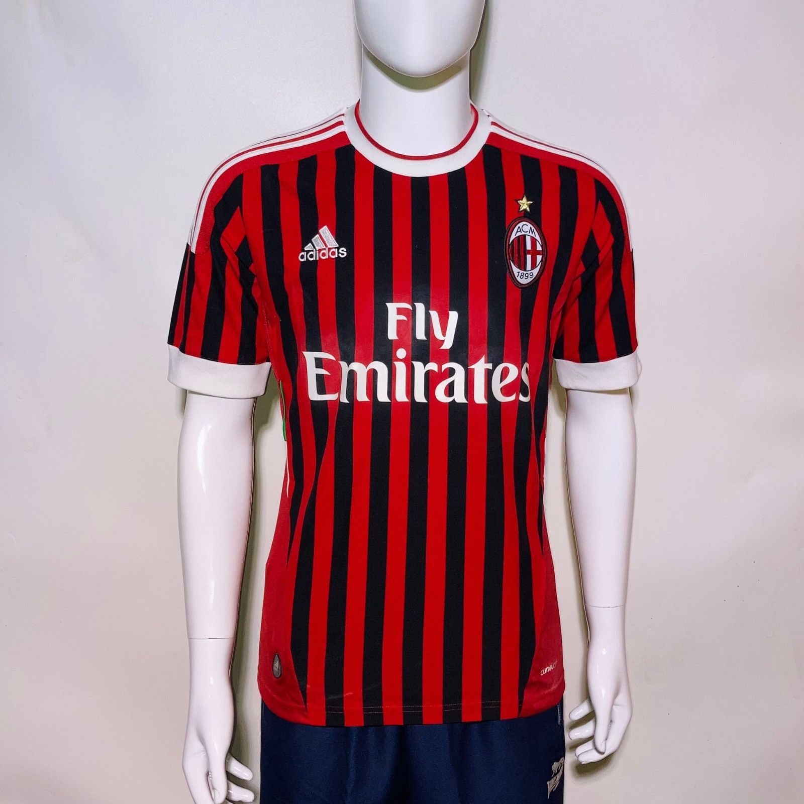 Adidas 2011-12 AC Milan Home Adidas V13457 Size US S / EU 44-46 / 1 - 1 Thumbnail