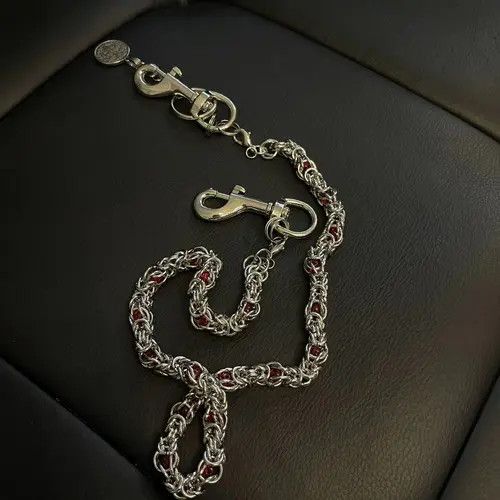 Jewelry Double Layer Beaded Wallet Chain, Pants Chain Size ONE SIZE - 1 Thumbnail