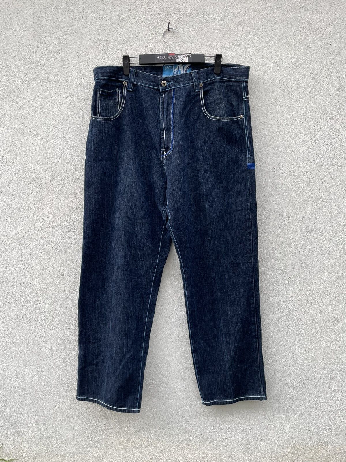 If Six Was Nine × JNCO Vintage Y2K Evolution Design Denim Jeans Size US 38 / EU 54 - 2 Thumbnail