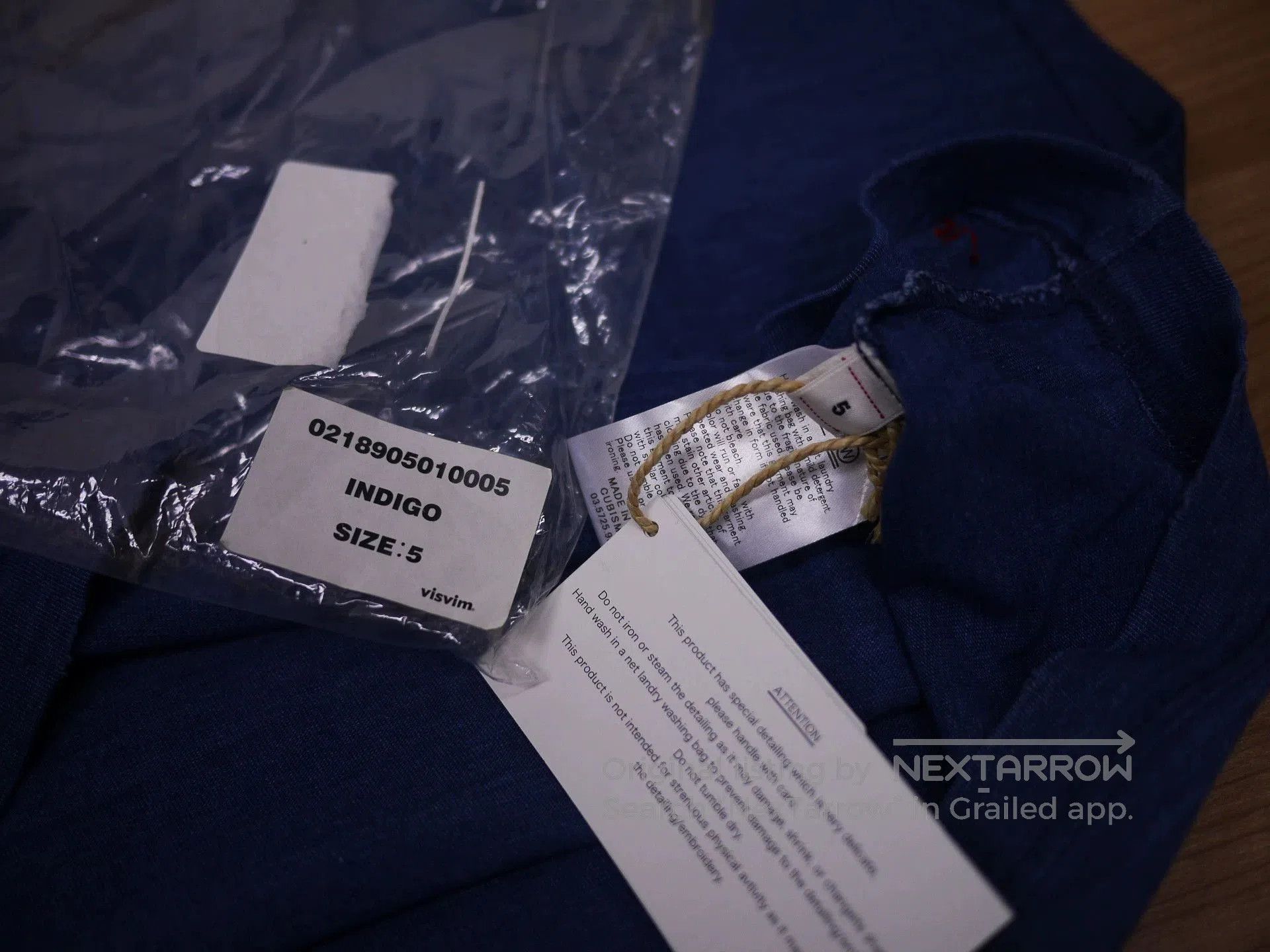 Visvim Blue Short Sleeve T-Shirt. Size US XXL / EU 58 / 5 - 5 Thumbnail
