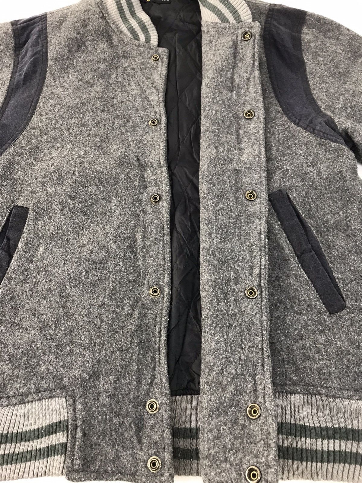 Vintage Varsity Jacket Wool Sleeve Quilted Padded Inner Size US M / EU 48-50 / 2 - 4 Thumbnail