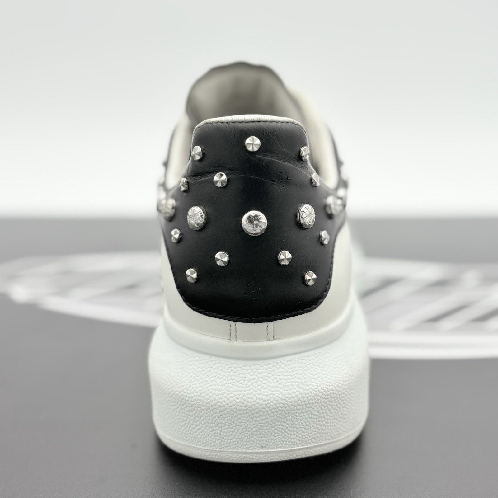 Alexander McQueen Alexander McQueen Studded Oversized ' White Black ' | GREAT! Size US 12 / EU 45 - 3 Thumbnail