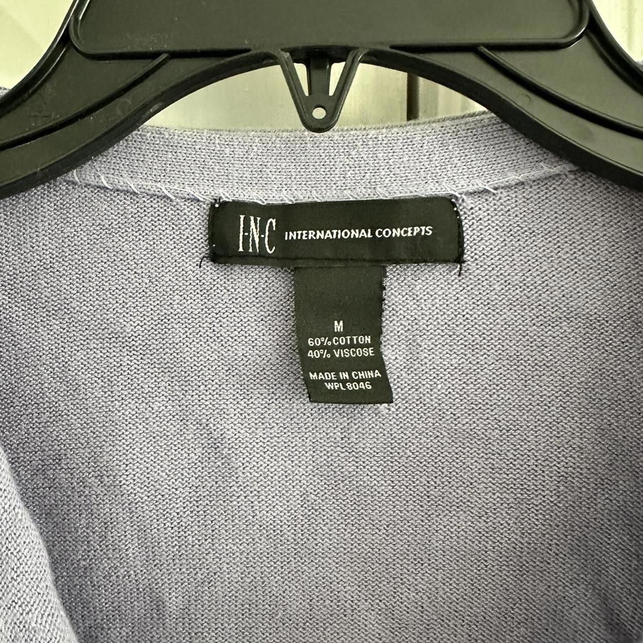 Designer INC International Concepts Women's Purple Cardigan Size M / US 6-8 / IT 42-44 - 4 Thumbnail