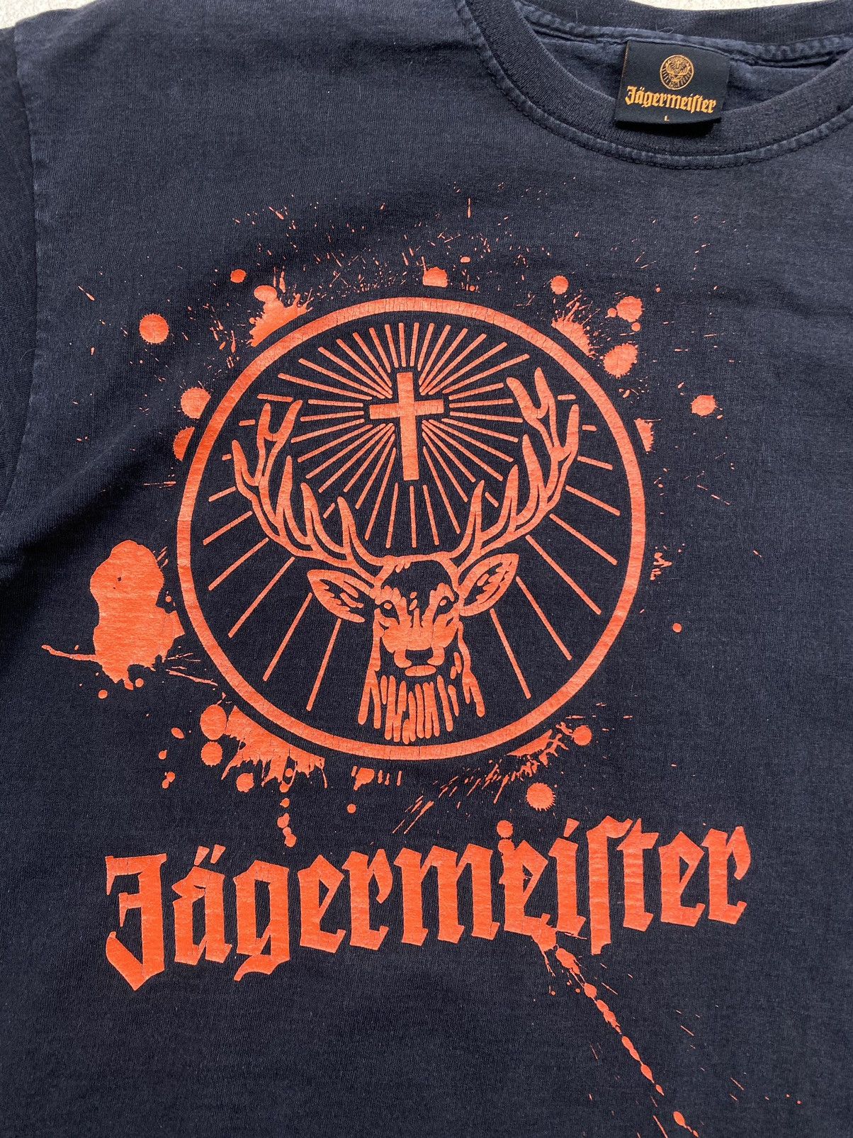 Japanese Brand Vintage 2000s Jagermeister Alcohol T Shirt Y2K Hype Size US L / EU 52-54 / 3 - 5 Thumbnail