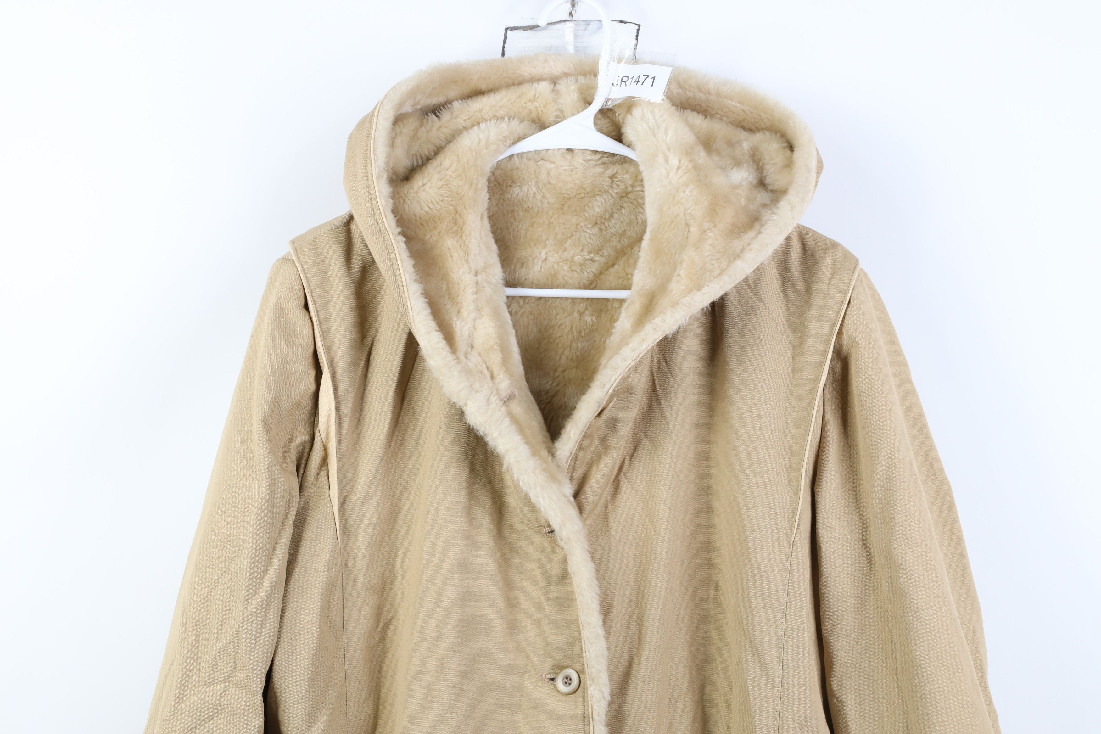 Vintage Vintage 70s Streetwear Lined Hooded Trench Coat Jacket USA Size XXL / US 16-18 / IT 52-54 - 2 Thumbnail