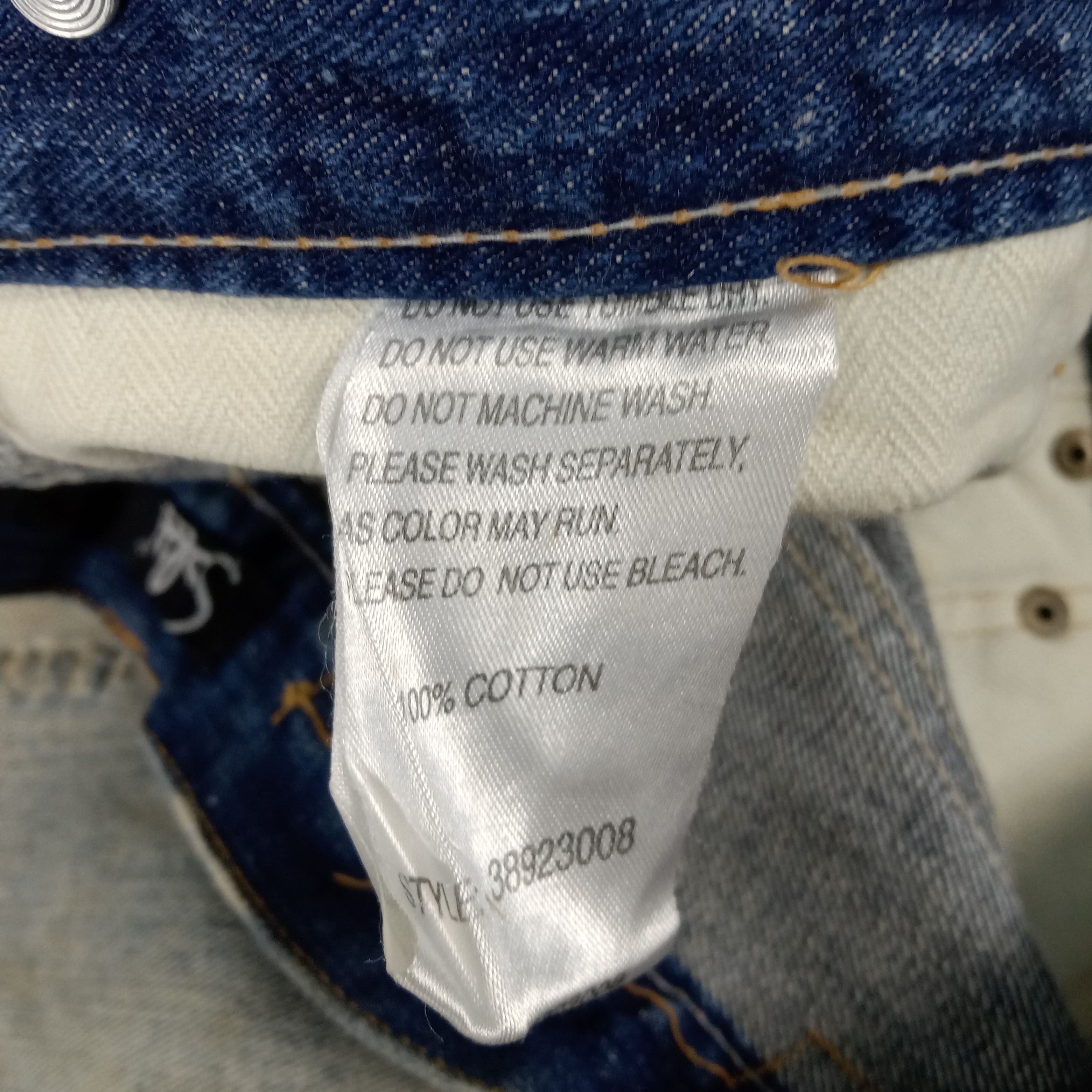 Vintage Satisfy Private Brand Distressed Patches Denim Jean Size US 30 / EU 46 - 15 Thumbnail
