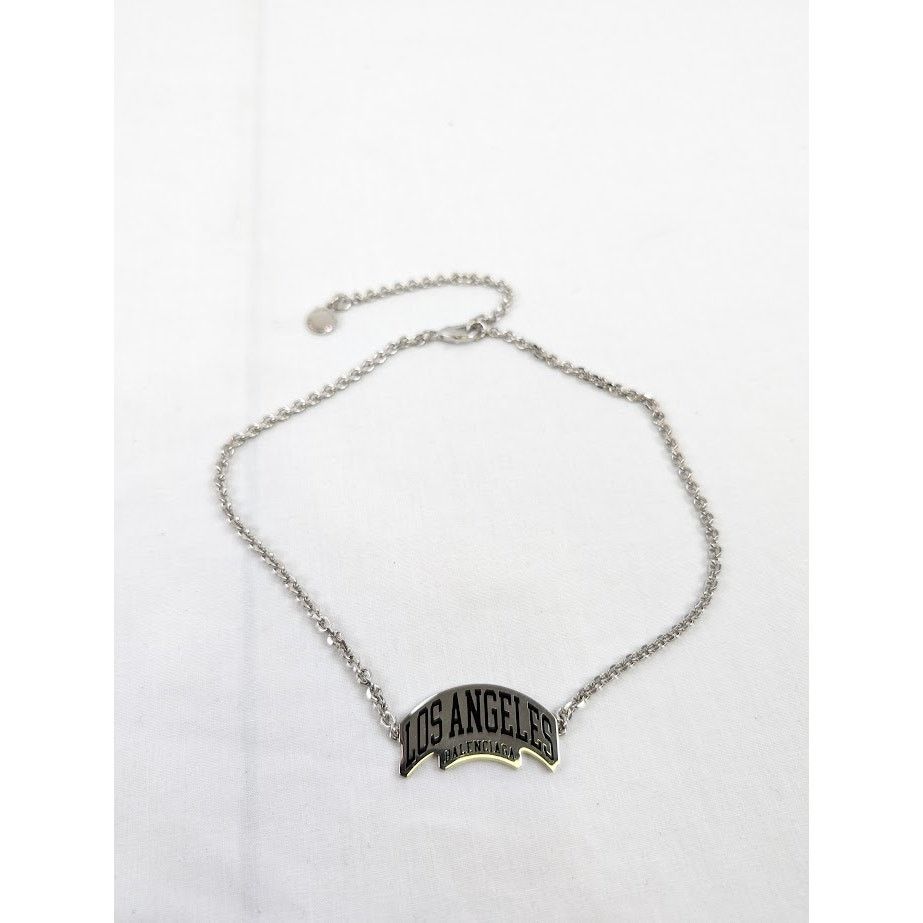 Balenciaga o1rshd1 Q:2 / Size: OS / Los Angeles Necklace in Silver Size ONE SIZE - 2 Thumbnail