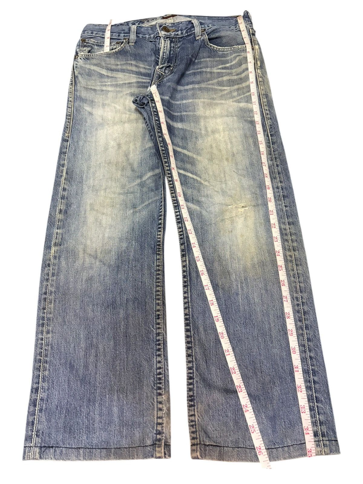 Levi's Vintage 90s Levis 202 Buckle Back Distressed Jeans Size 30" / US 8 / IT 44 - 7 Thumbnail