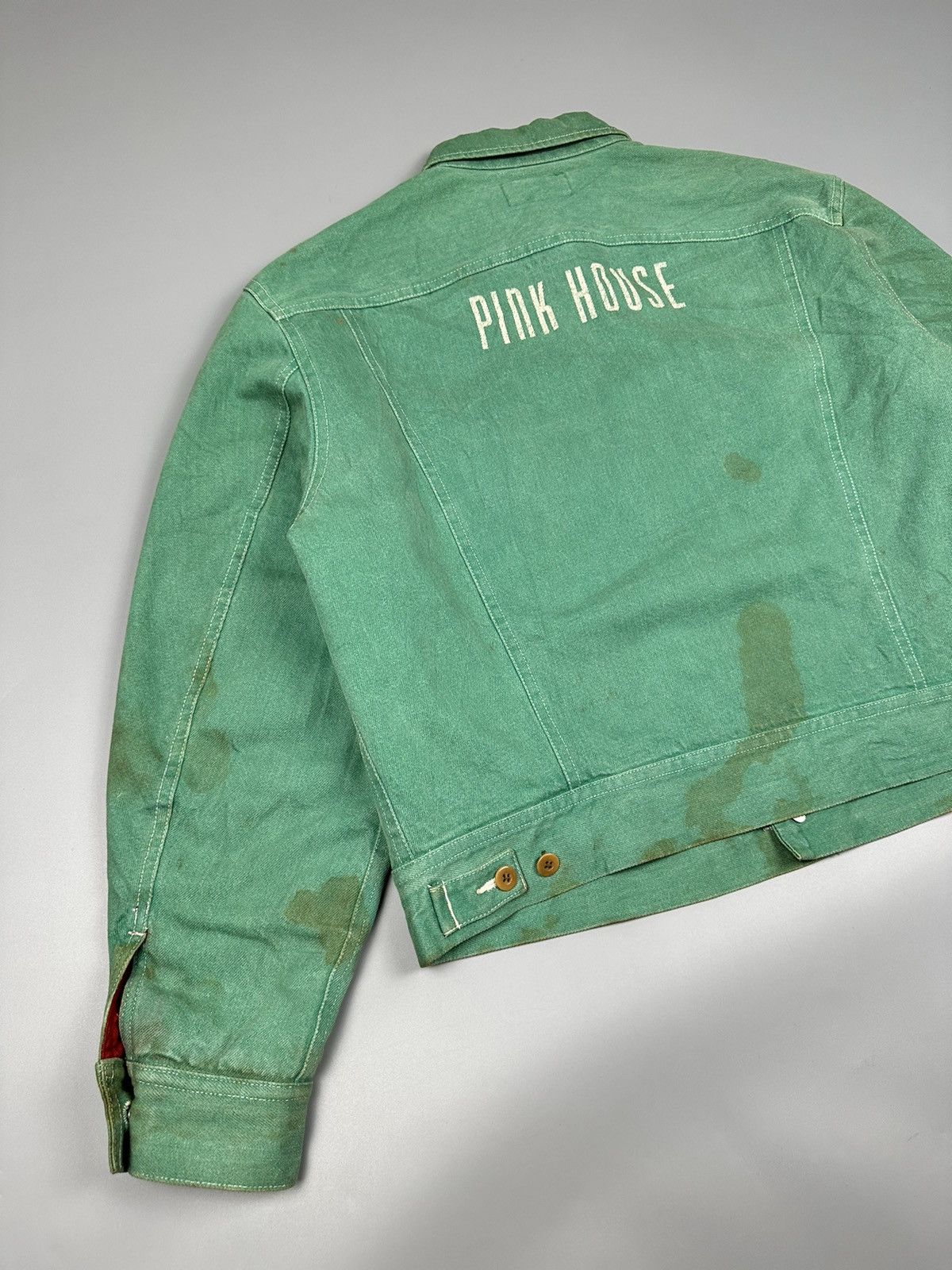 Pink House Vintage Pink House Boxy Denim Jacket Size US L / EU 52-54 / 3 - 4 Thumbnail