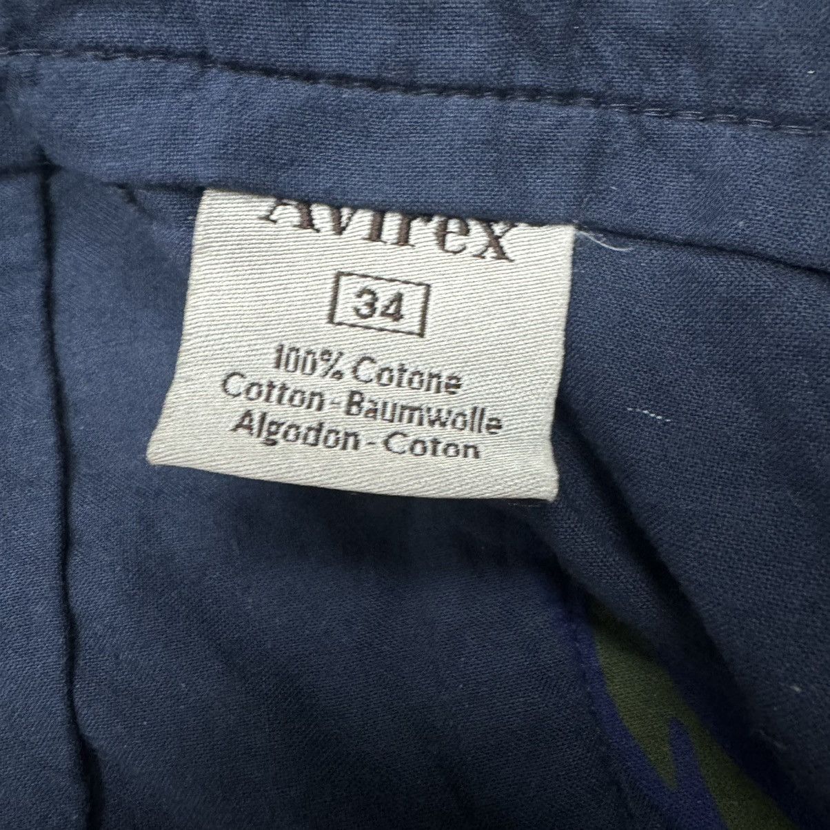 Avirex Vintage Y2K Avirex Essential Navy 100% Cotton Chino Pants Size US 34 / EU 50 - 13 Thumbnail