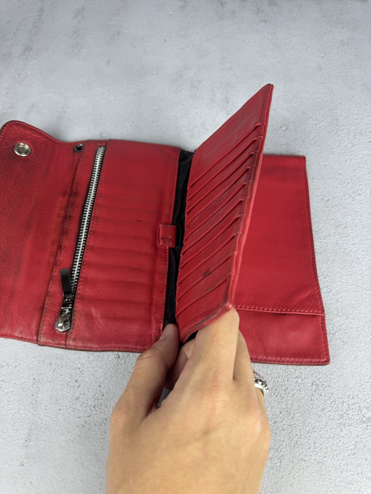 Chrome Hearts Chrome Hearts Wave Wallet Vintage Brown Plus Snap Size ONE SIZE - 7 Thumbnail