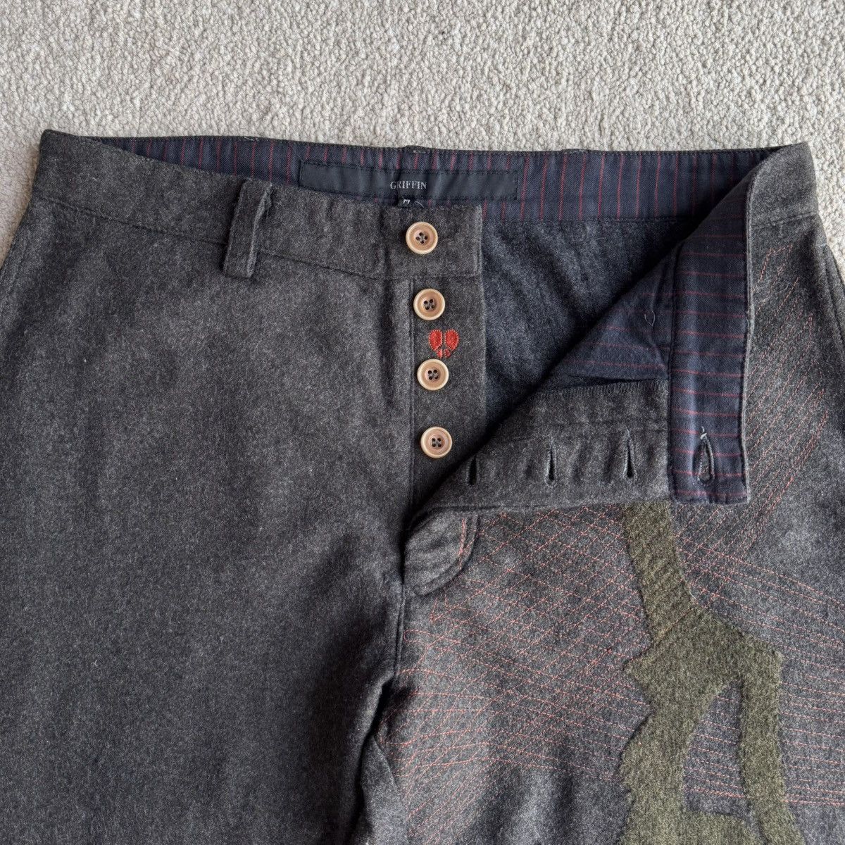 Griffin Griffin 00s embroidery wide pants Size US 30 / EU 46 - 5 Thumbnail
