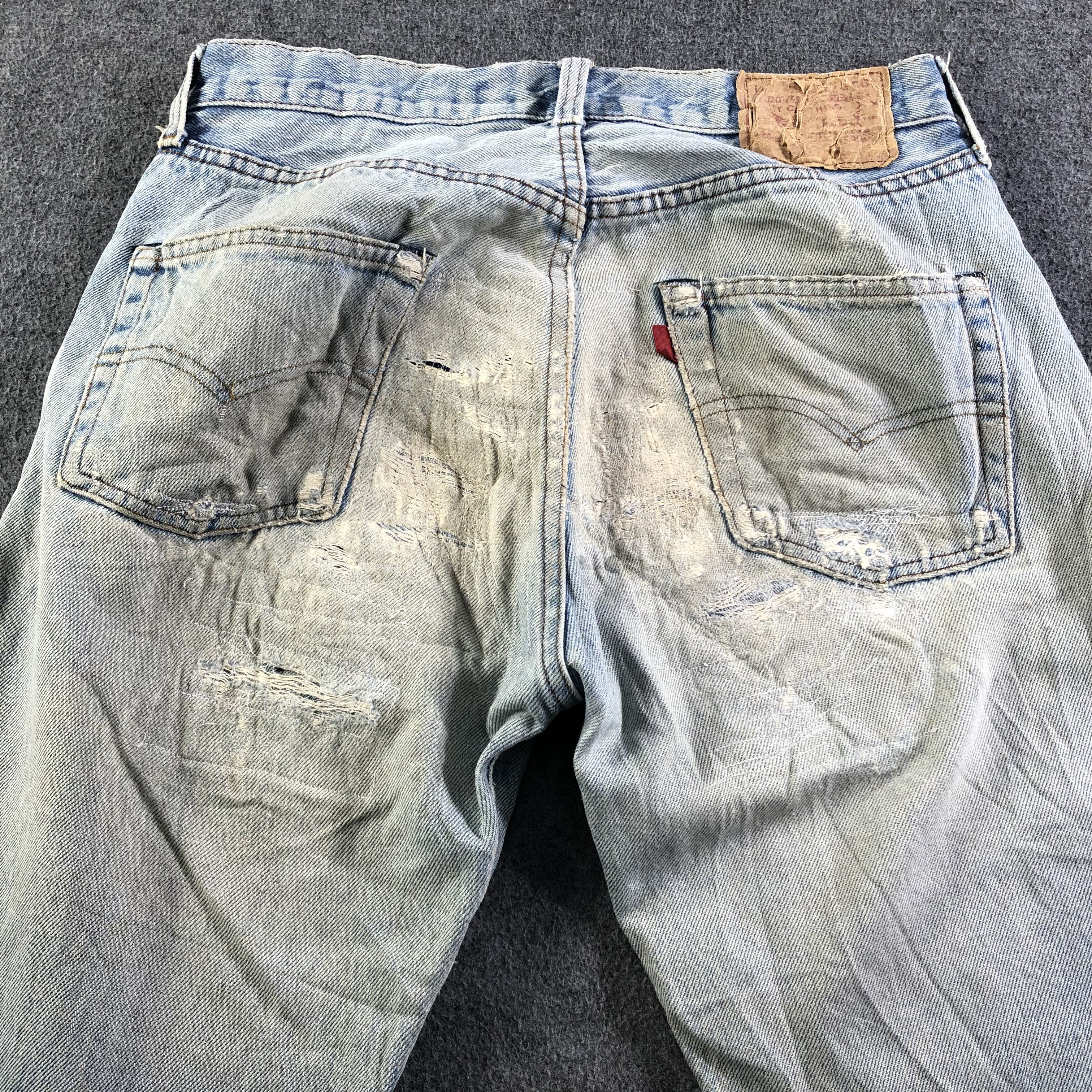 Levi's 90s Vintage Light Wash Levis 501 Jeans-J3629 Size US 29 - 4 Thumbnail