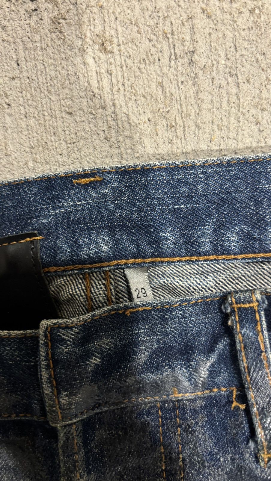 Dior × Hedi Slimane SS07 Dior Homme By Hedi Slimane Waxed Luster Denim Size US 32 / EU 48 - 16 Thumbnail