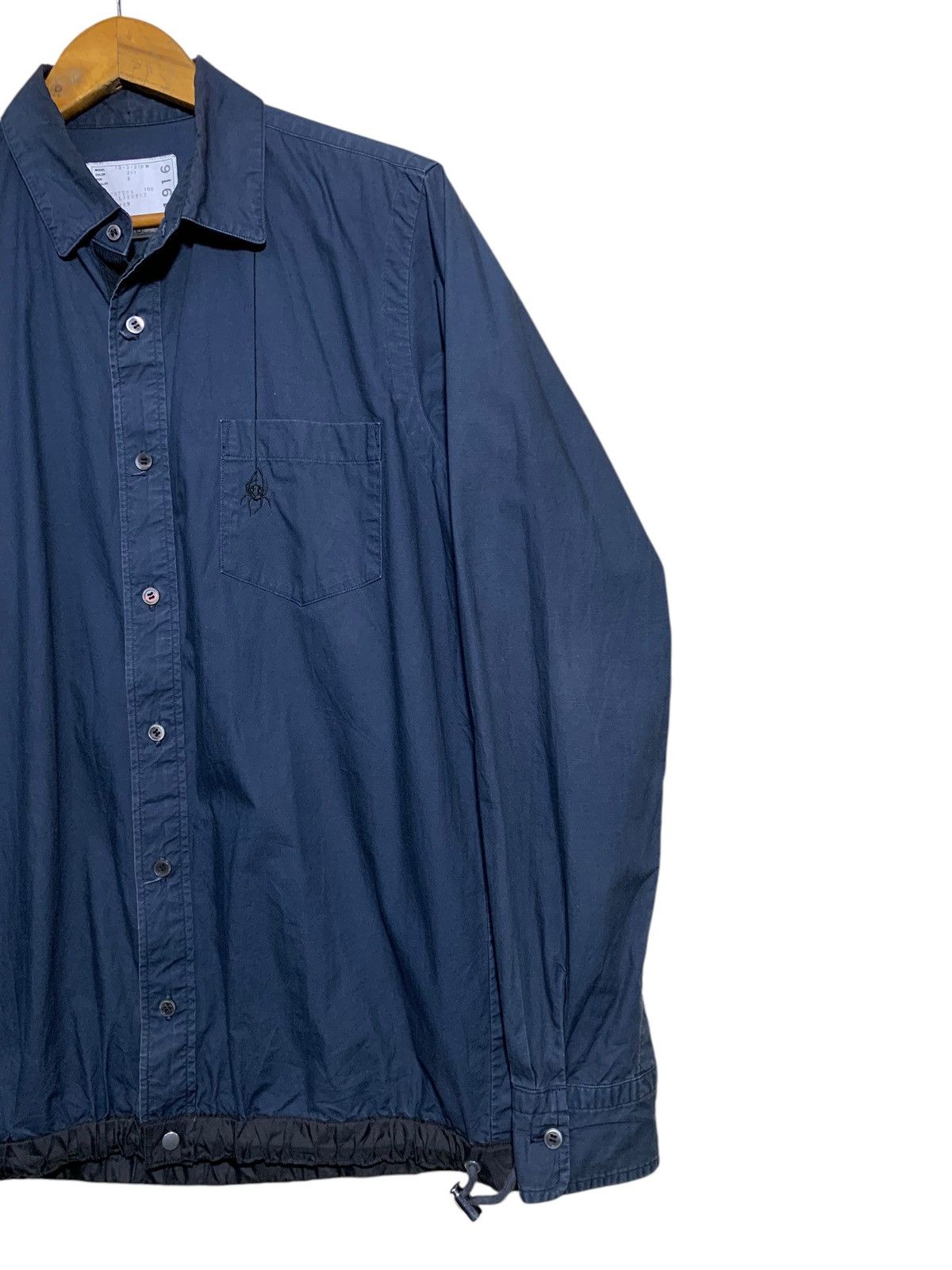 Sacai 🔥SACAI NAVY SHIRT (BUTTON UP) Size US L / EU 52-54 / 3 - 3 Thumbnail