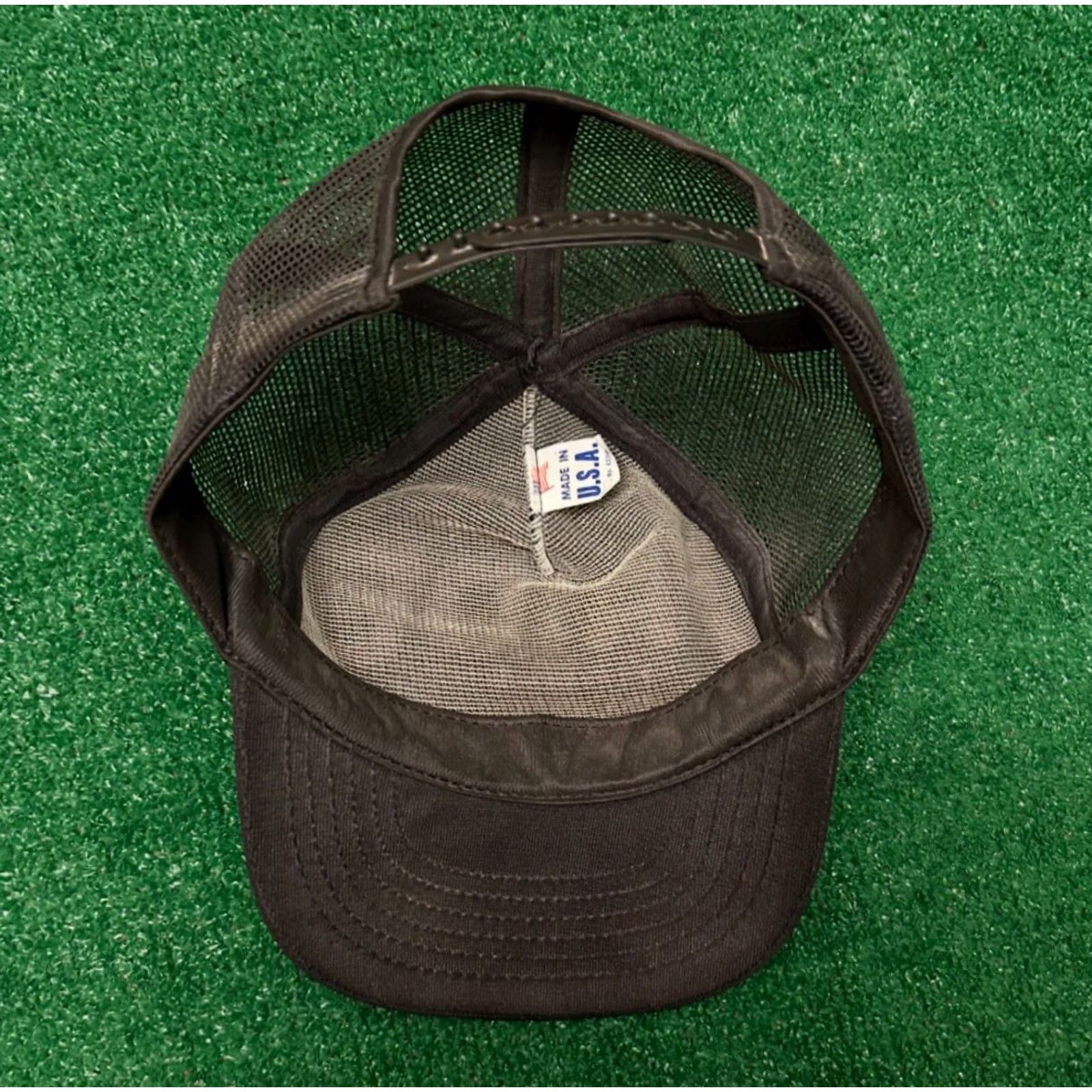Vintage VINTAGE 80s Harley Biker Trucker Hat I Ride Harleys Blondes Brunetts Redheads 3D Mens One Size Black Size ONE SIZE - 3 Thumbnail