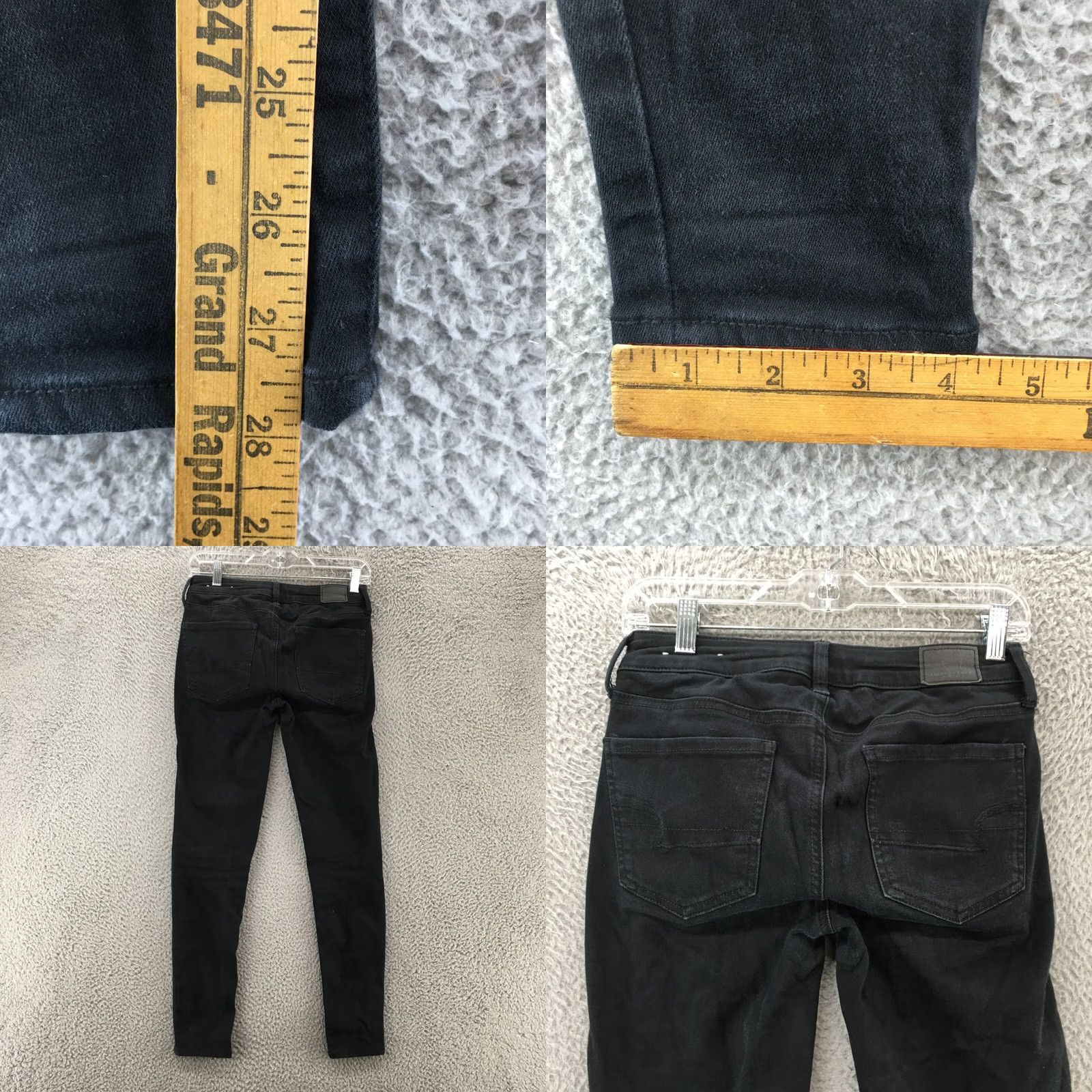 American Eagle Outfitters American Eagle Outfitters Jegging Pants Womens 2 Black Reg Stretchy Comfortable Pockets Casual Regular Skinny Front Flat Front Size 26" / US 2 / IT 38 - 8 Thumbnail