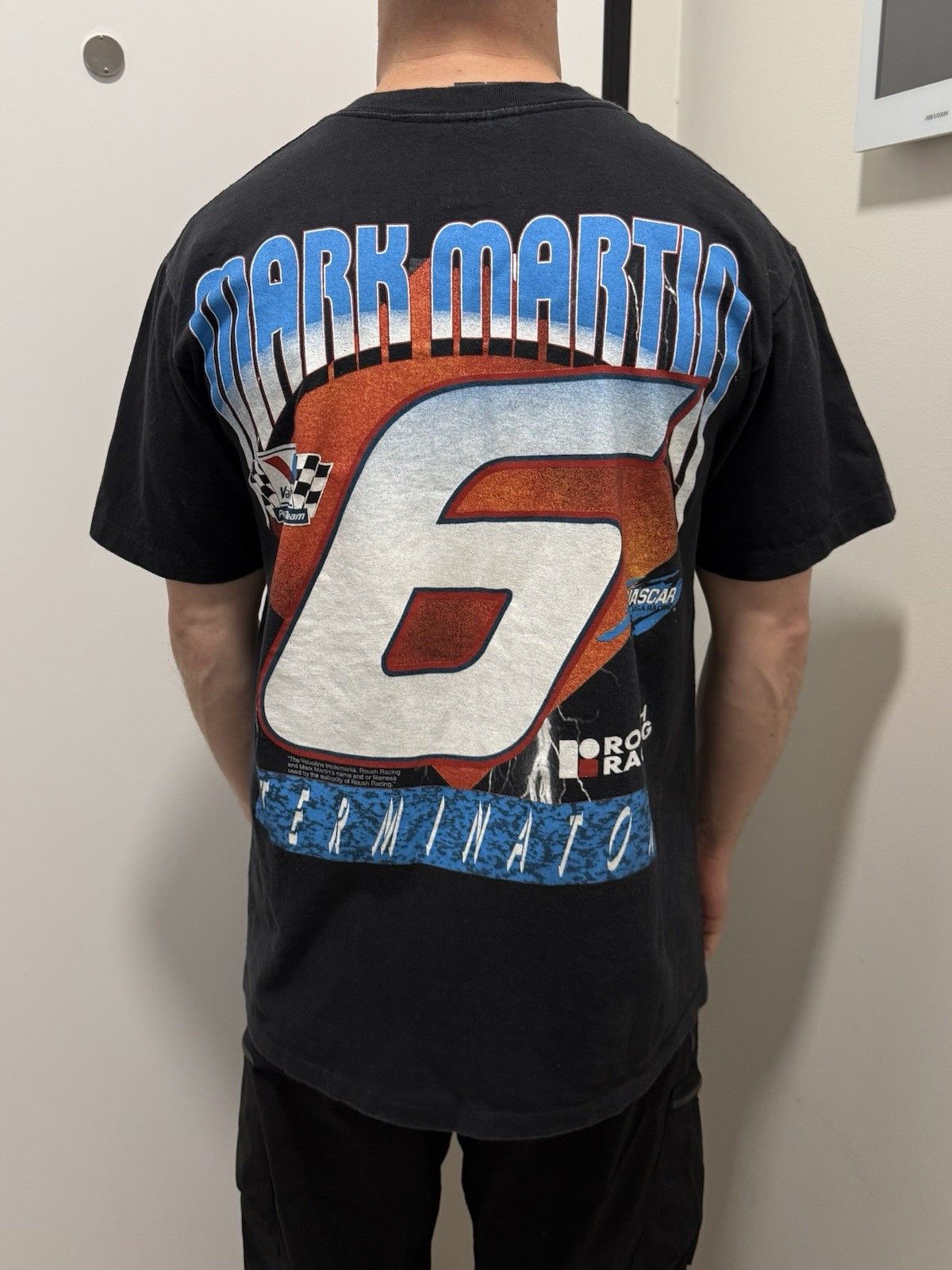 NASCAR Vintage Mark Martin Terminator T-Shirt Nascar Single Stitch Size US L / EU 52-54 / 3 - 3 Thumbnail