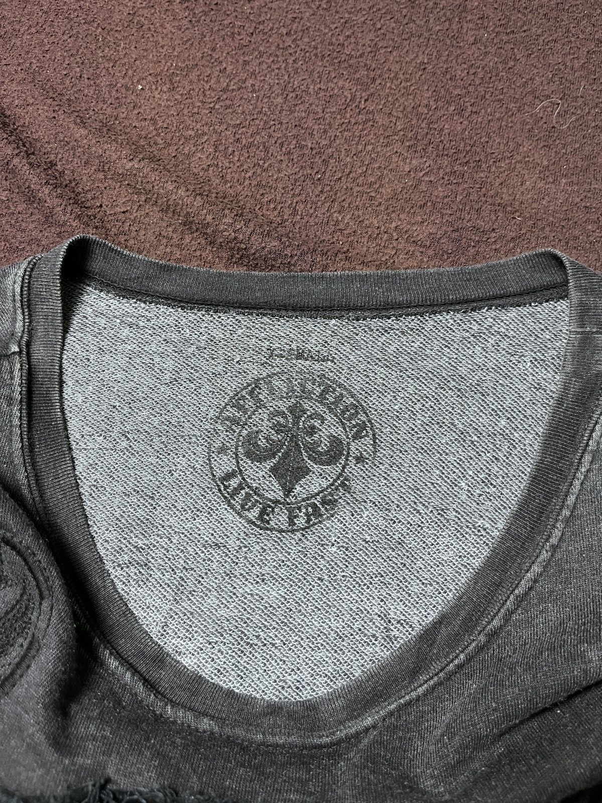 Japanese Brand AFFLICTION DISTRESSD SWEATSHIRT Size US XS / EU 42 / 0 - 7 Thumbnail