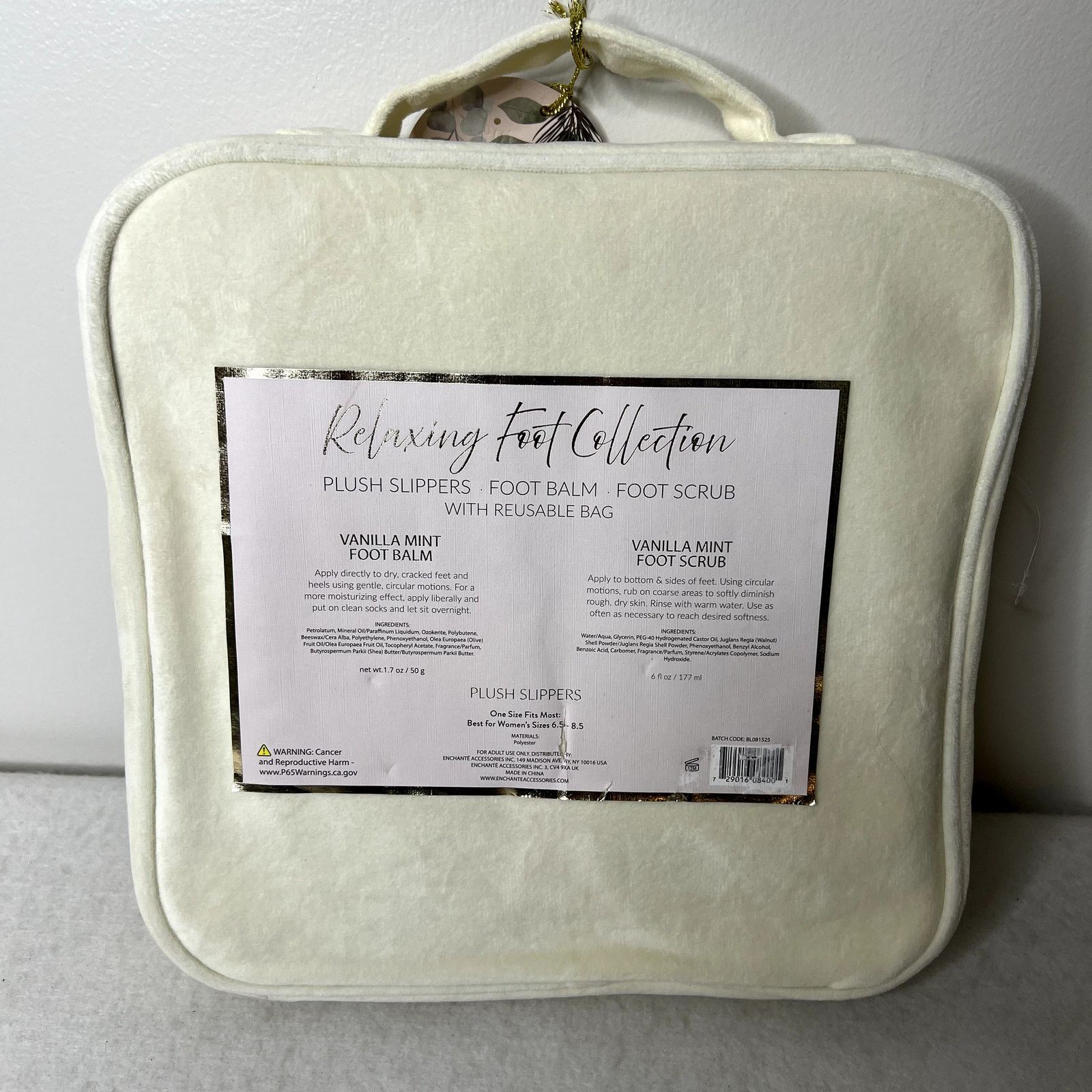 Other Enchante Accessories Slippers Foot Balm Scrub Bag Gift Set Size US 8 / IT 38 - 4 Thumbnail