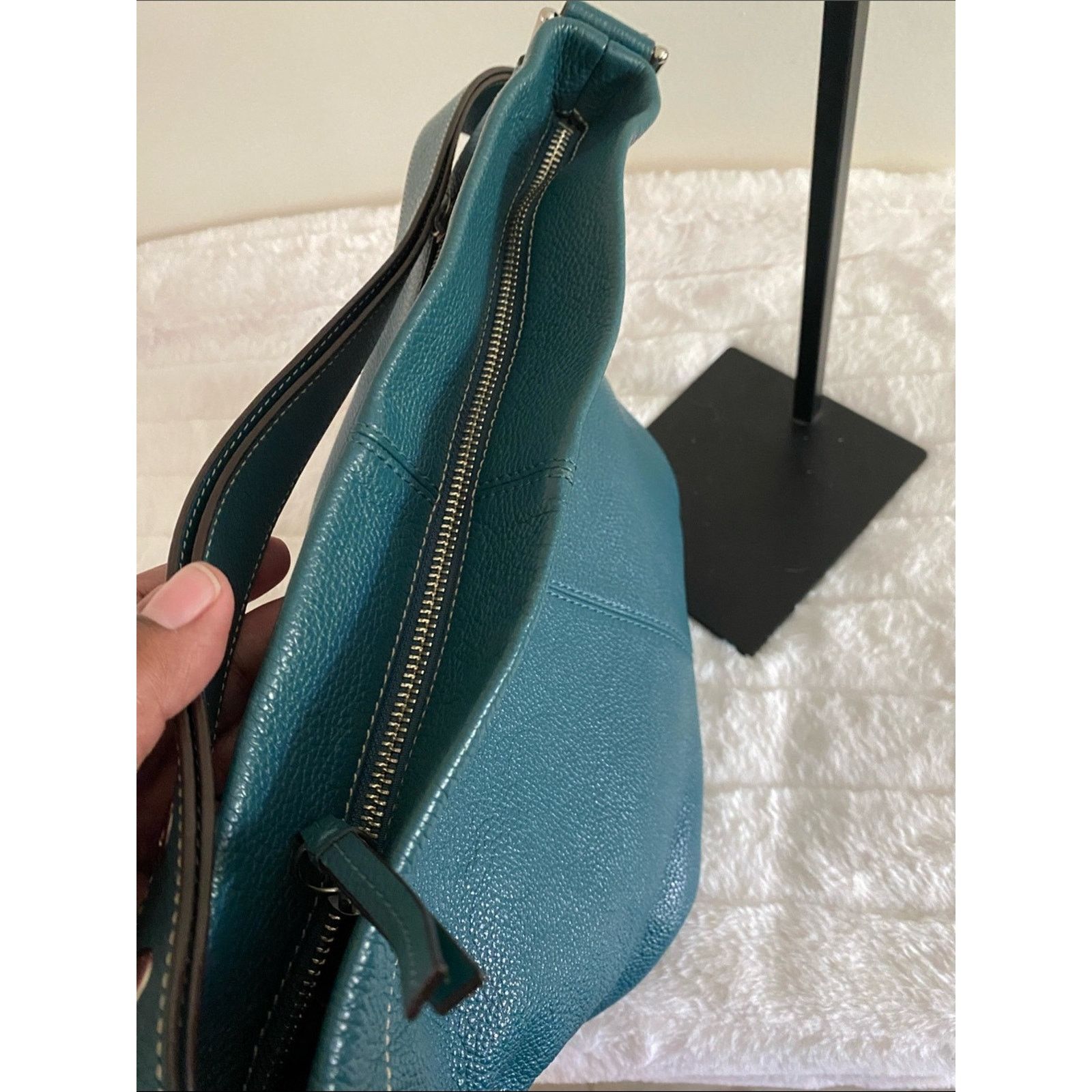 Coach Coach Convertible Duffle Hobo Bag in Bright Jade Size ONE SIZE - 9 Thumbnail
