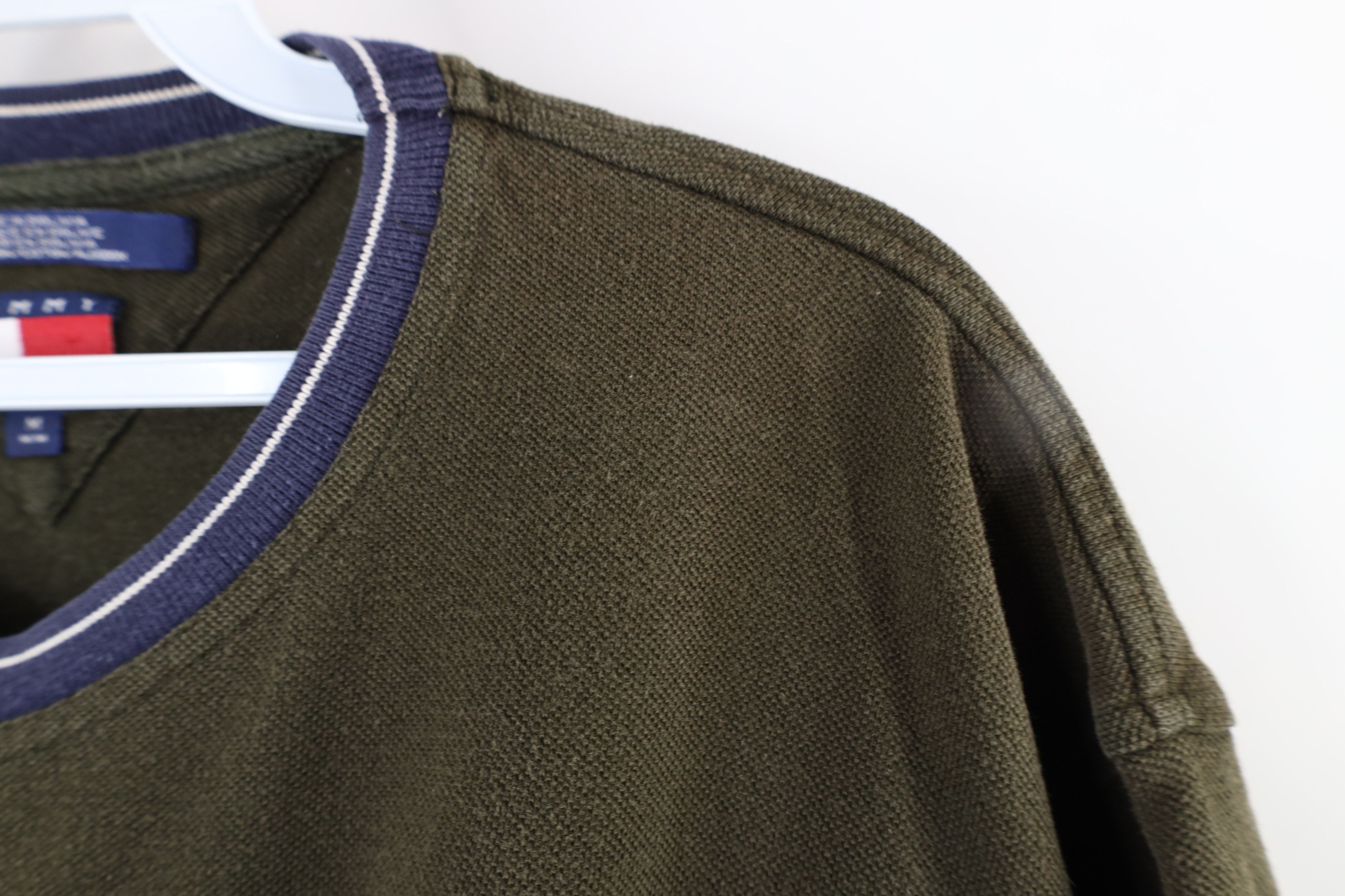 Tommy Hilfiger × Vintage Vintage 90s Tommy Hilfiger Pique Cotton Heavy T-Shirt Green Size US M / EU 48-50 / 2 - 5 Thumbnail